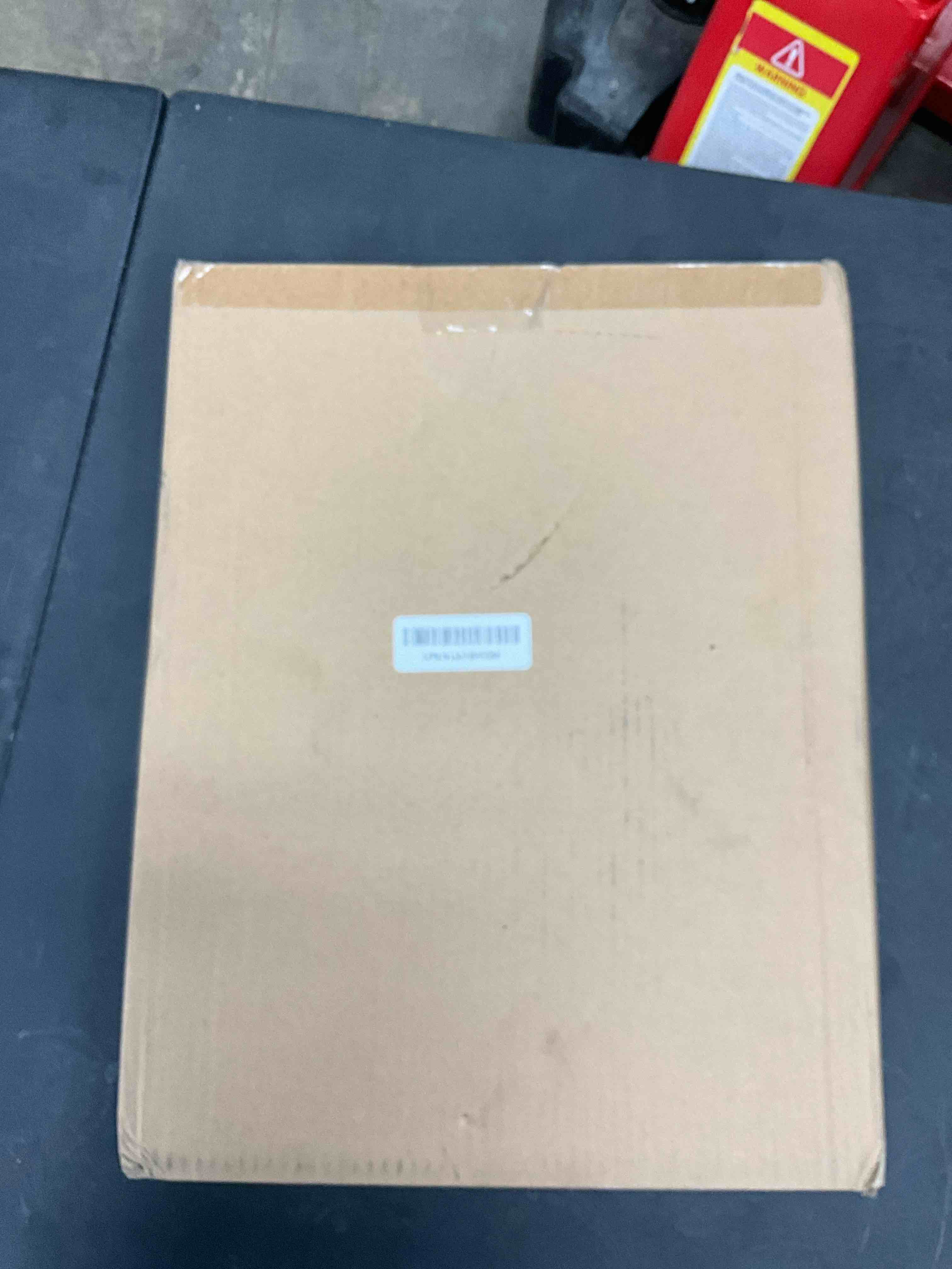 Condition photo showing New/Like New for DECORKEY Rectangle Wall Mirror for Bathroom, Distressed White Wood Decor with Hanging Rope for Rustic Home Decor, Vanity, Living Room 12"×16"?Black?