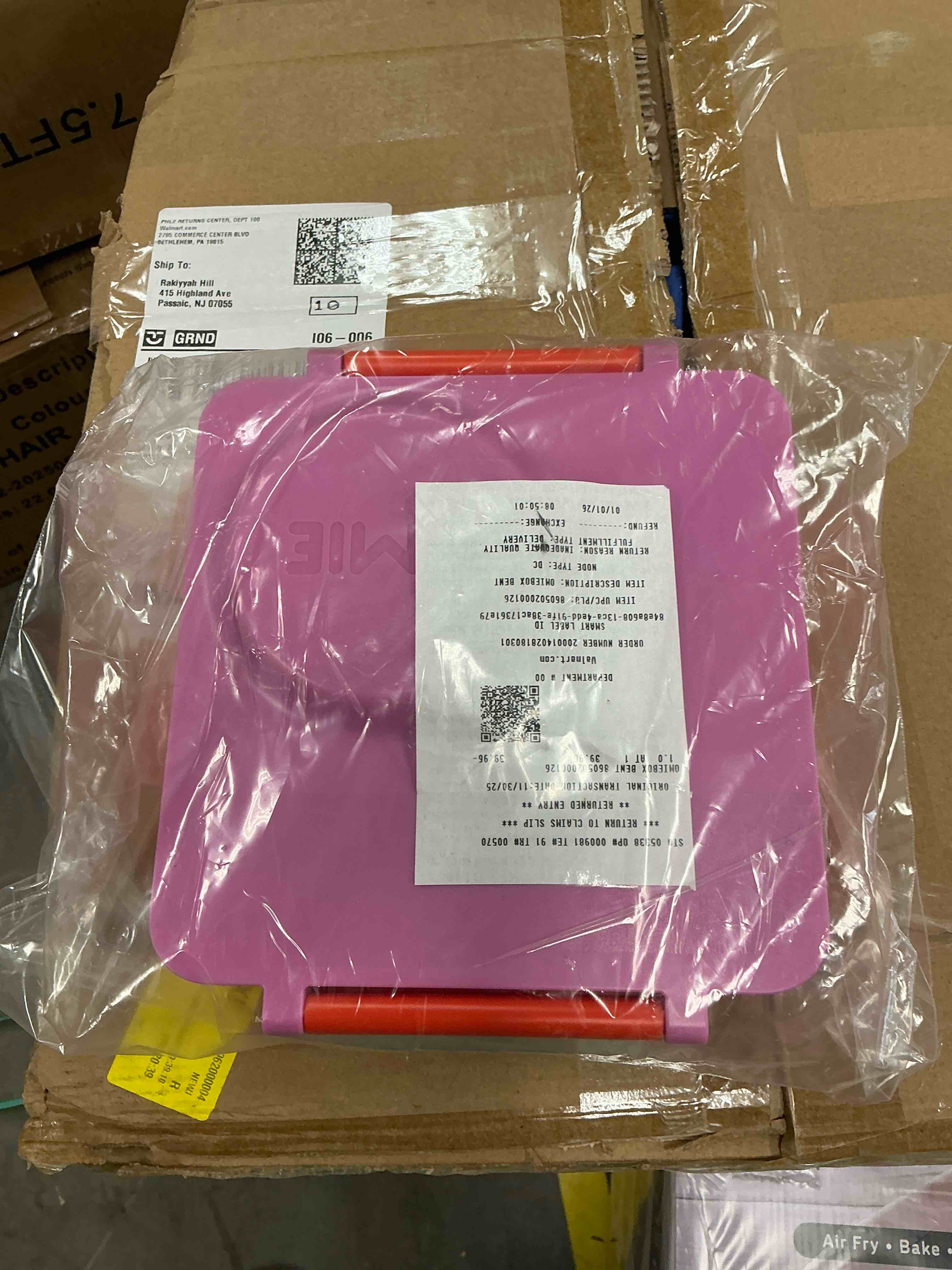 Condition photo showing Good Condition for OmieBox Bento Box for Kids - Insulated Bento Lunch Box with Leak Proof Thermos Food Jar - 3 Compartments Two Temperature Zones - Pink Berry by OmieLife