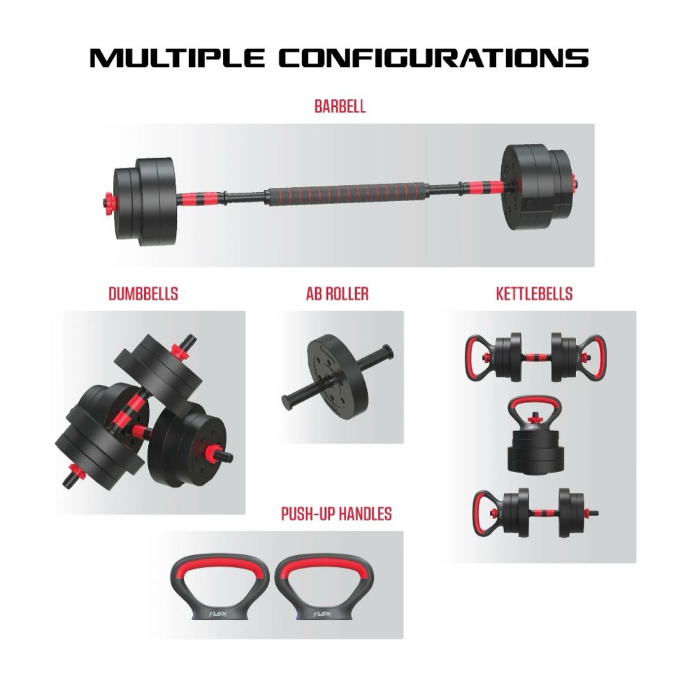 Condition photo showing New/Like New for FitRx Smartbell Gym 5-in-1 Adjustable Dumbbell Set & Weight Set for Home Workouts, 45 lbs