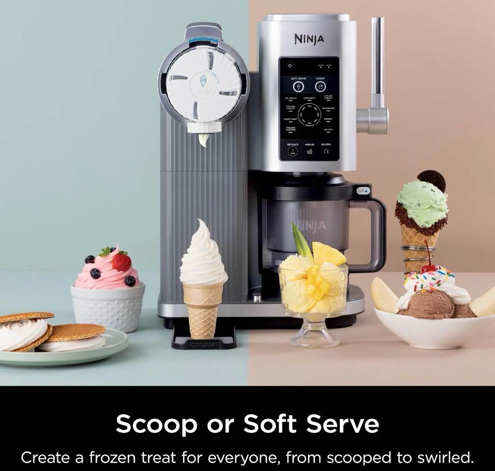 Condition photo showing Good Condition for Restored Ninja CREAMi Swirl 13-in-1 Soft Serve Ice Cream Machine - Factory (Refurbished)