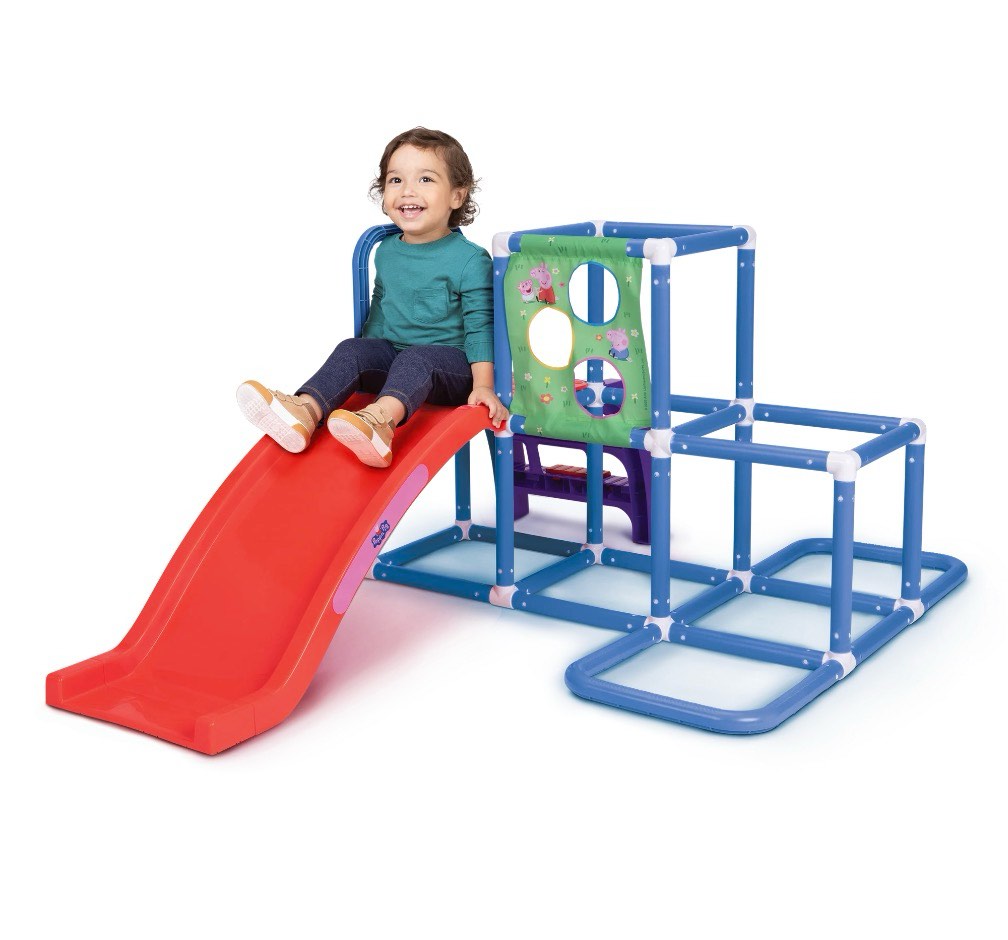 Condition photo showing New/Like New for Peppa Pig Children's Indoor and Outdoor Jungle Gym with Slide for Children Ages 2 to 6 Years