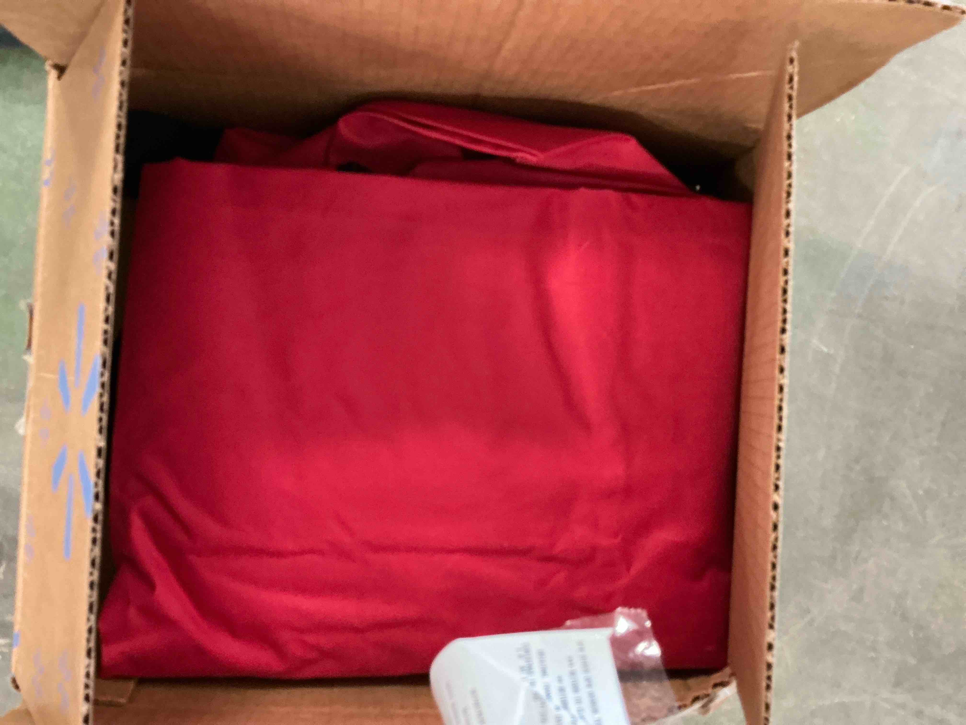 Condition photo showing Good Condition for Christmas Tree Storage Bag Fits up to 9 ft Artificial Christmas Tree, Heavy Duty Waterproof Xmas Storage Container 600D Oxford Cloth, Red