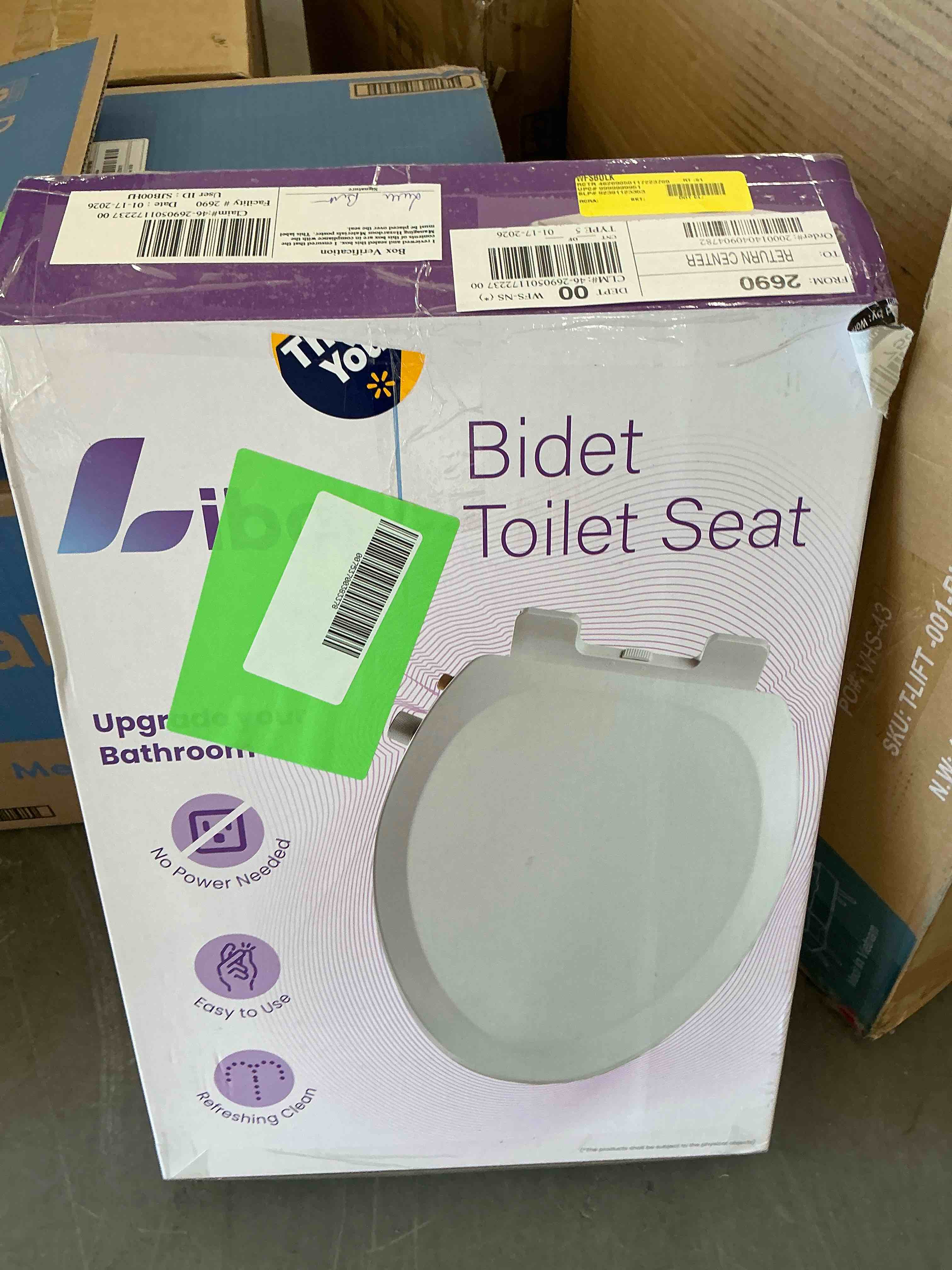 Condition photo showing New/Like New for Liba Dual Nozzle Non-Electric Bidet Toilet Seat Bidet Attachment for Elongated Toilet Self-Cleaning Feminine & Posterior
