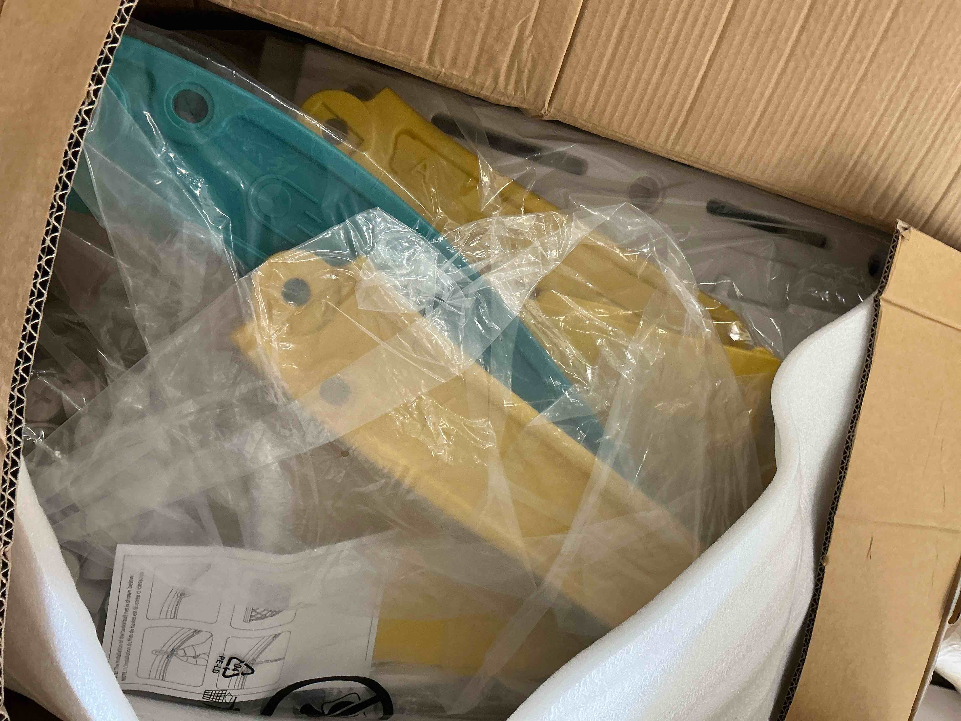 Condition photo showing New/Like New for WFUN 9 in 1 Outdoor Freestanding Kids Slide Set for Toddlers Age 1+, Playground Set for Backyard, Yellow & Green