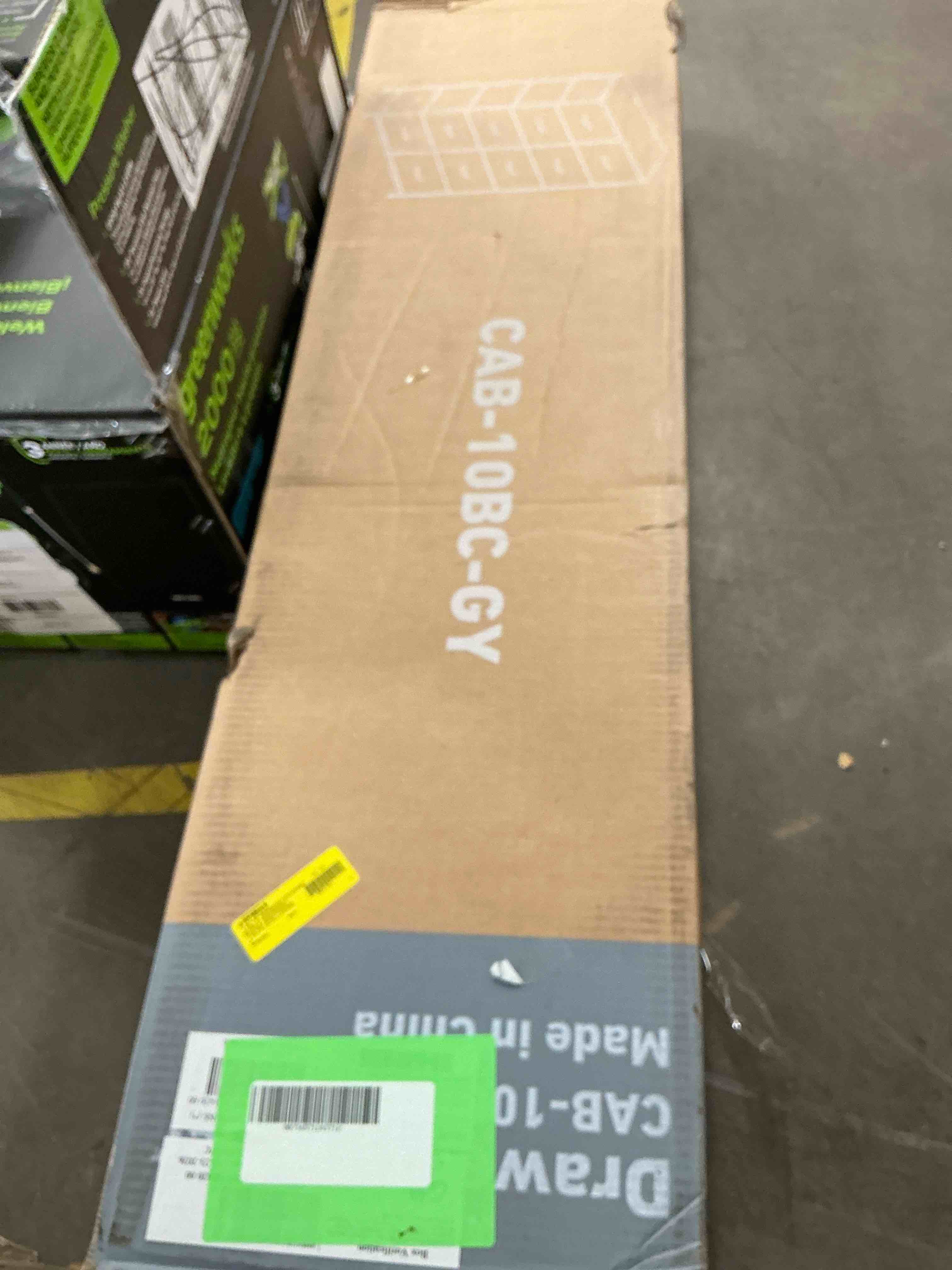 Condition photo showing New/Like New for CONCETTA 10-Drawer Fabric Dresser Storage Chest for Bedroom, Closet, Entryway, Storage Furniture for Adults, Gray