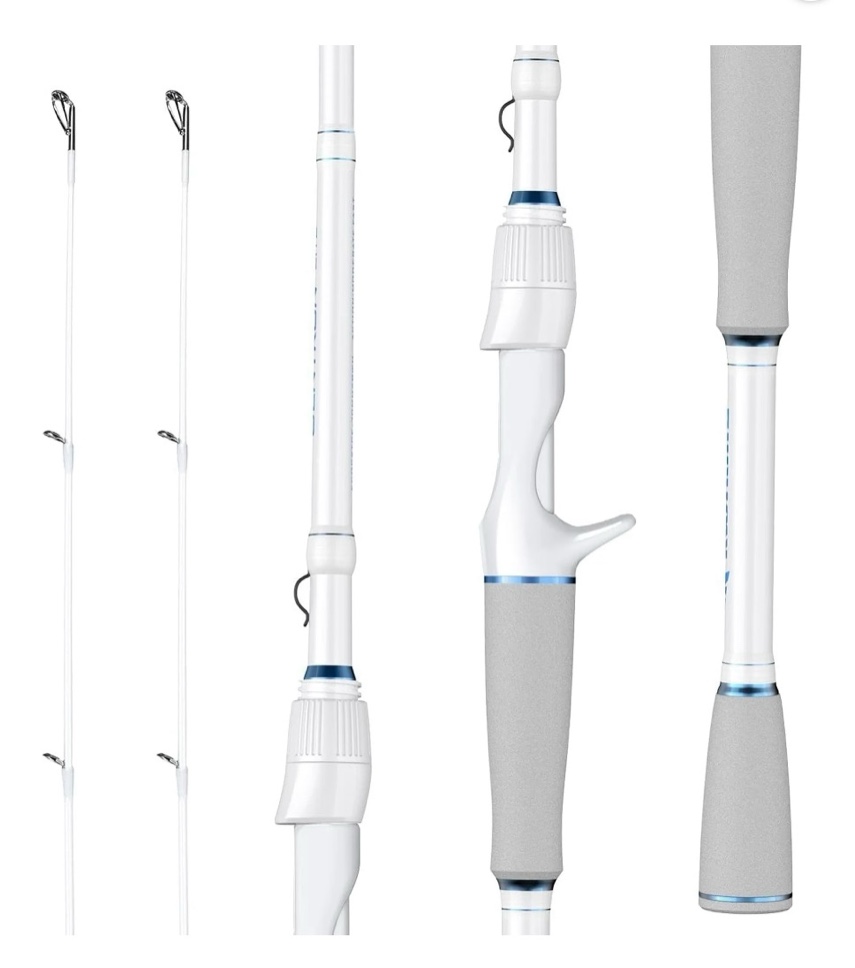 KastKing Centron Lite Twin Tip Fishing Rods, IM6 Graphite Blanks, Twin Tip Fishing Rods, Stainless Steel Guides with Ceramic Rings, Split or Full Rear EVA Handle Design, Drop Shot Hook Keeper