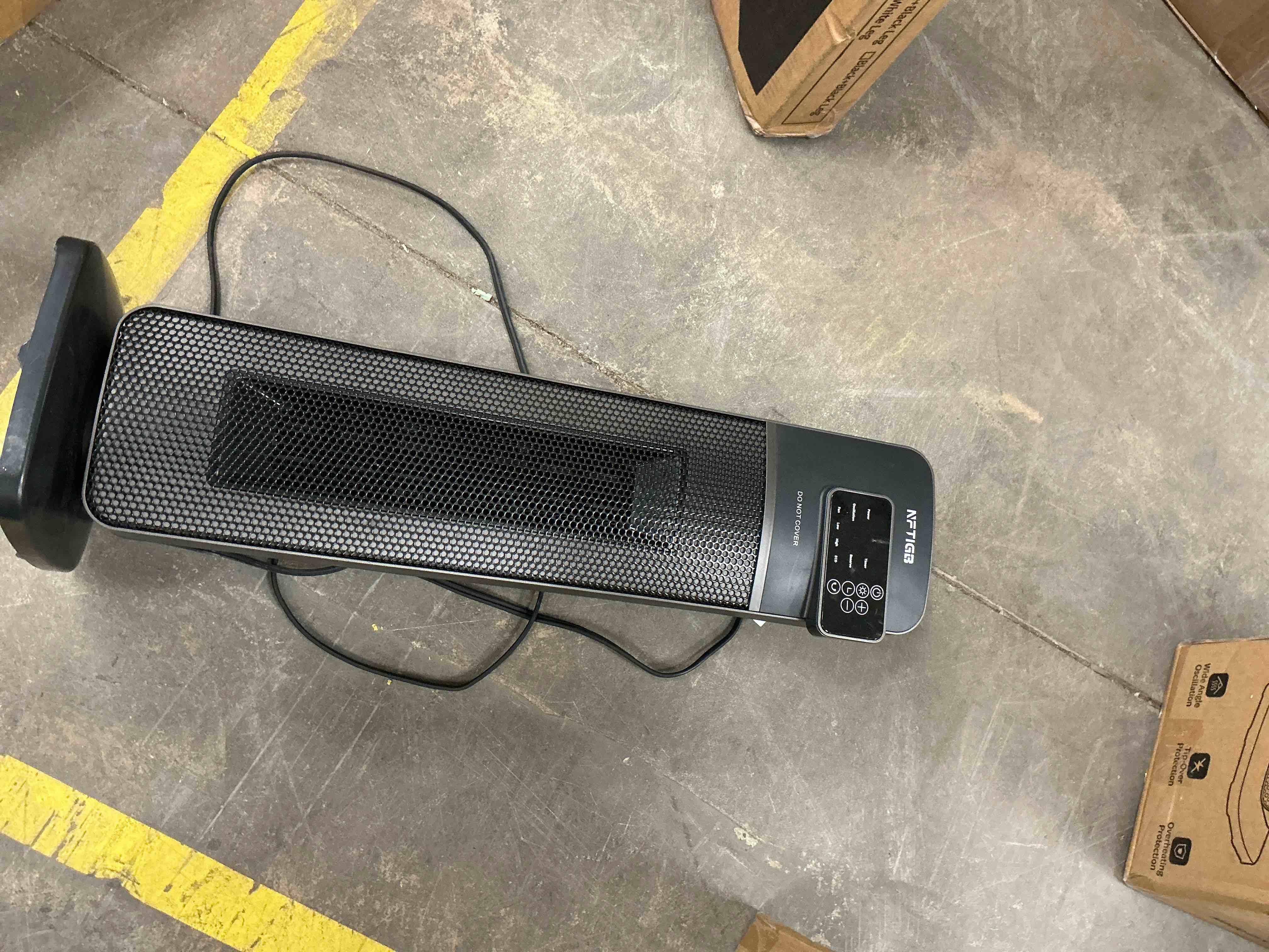 Condition photo showing Good Condition for NFTIGB 24" Tower Heater, 1500W PTC Ceramic Electric Space Heater with Digital Thermostat, Remote, 70° Oscillation, ECO Mode and Safety Tip-Over Protection, Gray