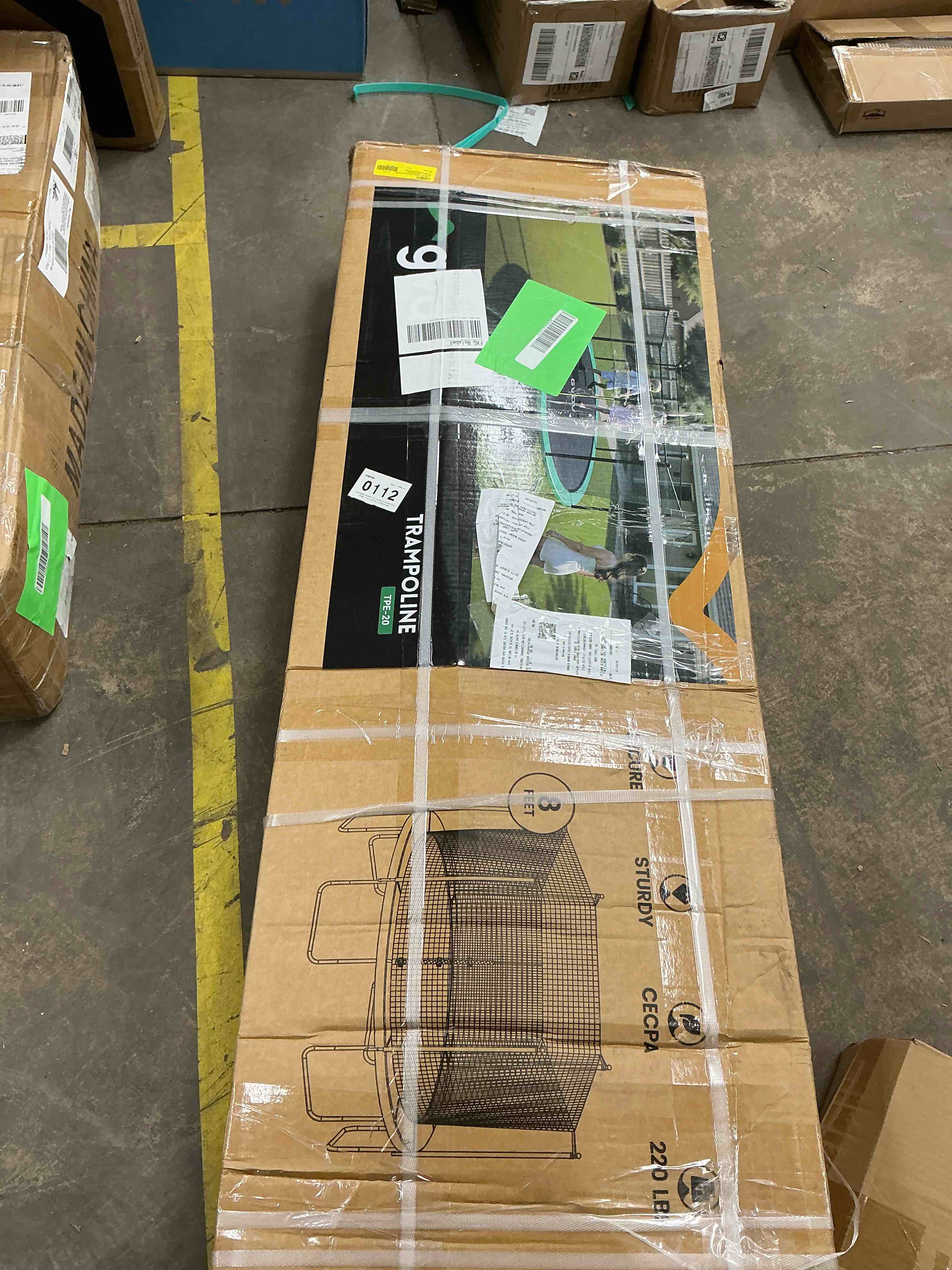 Condition photo showing Good Condition for GVDV Outdoor Trampoline, 8' Backyard Recreational Trampoline with Enclosure for Kids & Adults