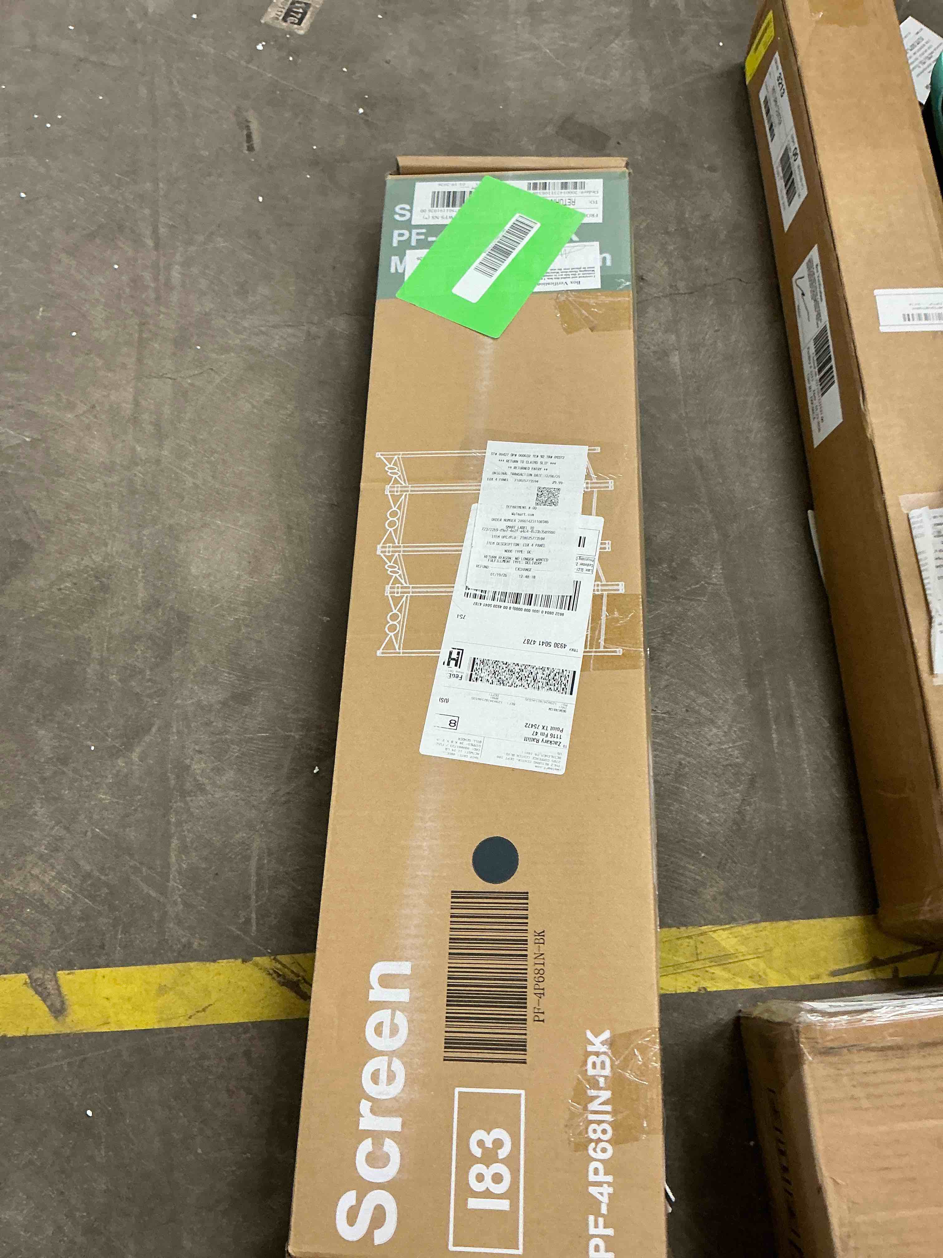 Condition photo showing New/Like New for EDX 4 Panel Partition Room Divider  6 Ft Tall Folding Privacy Screen with Steel Frame  Freestanding  Easy Move & Storage  For Home  Office  Bedroom  Black