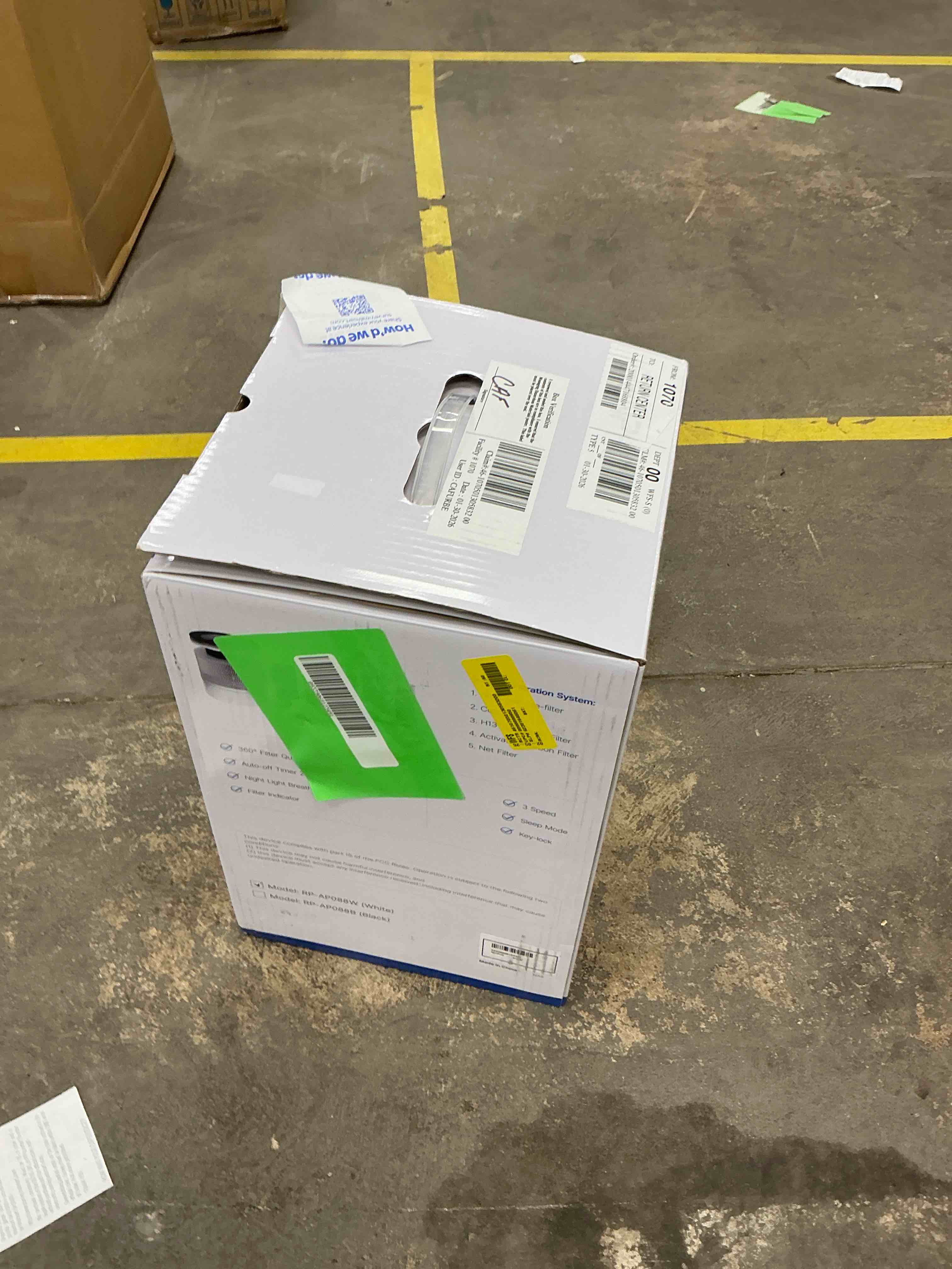 Condition photo showing New/Like New for RENPHO Air Purifier for Home Large Room 240 Sq.ft, True HEPA Filter Air Cleaner Odor Eliminators for 99.97% Allergies, Smoke, Odors, Dust, Germs, Pets Dander
