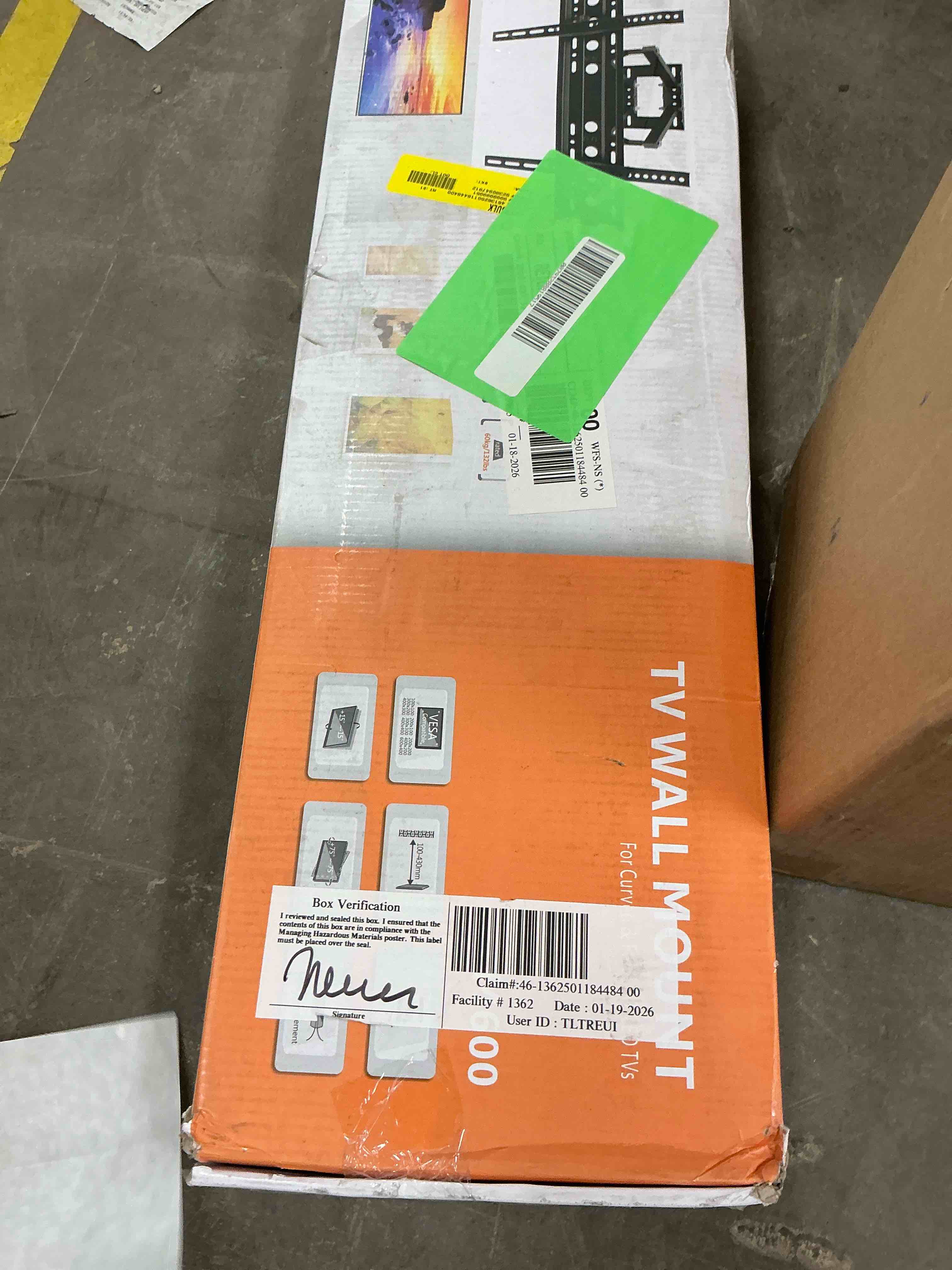 Condition photo showing Good Condition for Full Motion TV Wall Mount Bracket 32 to 65 80 inch TV Stand with Articulating Swivel Tilt Extension