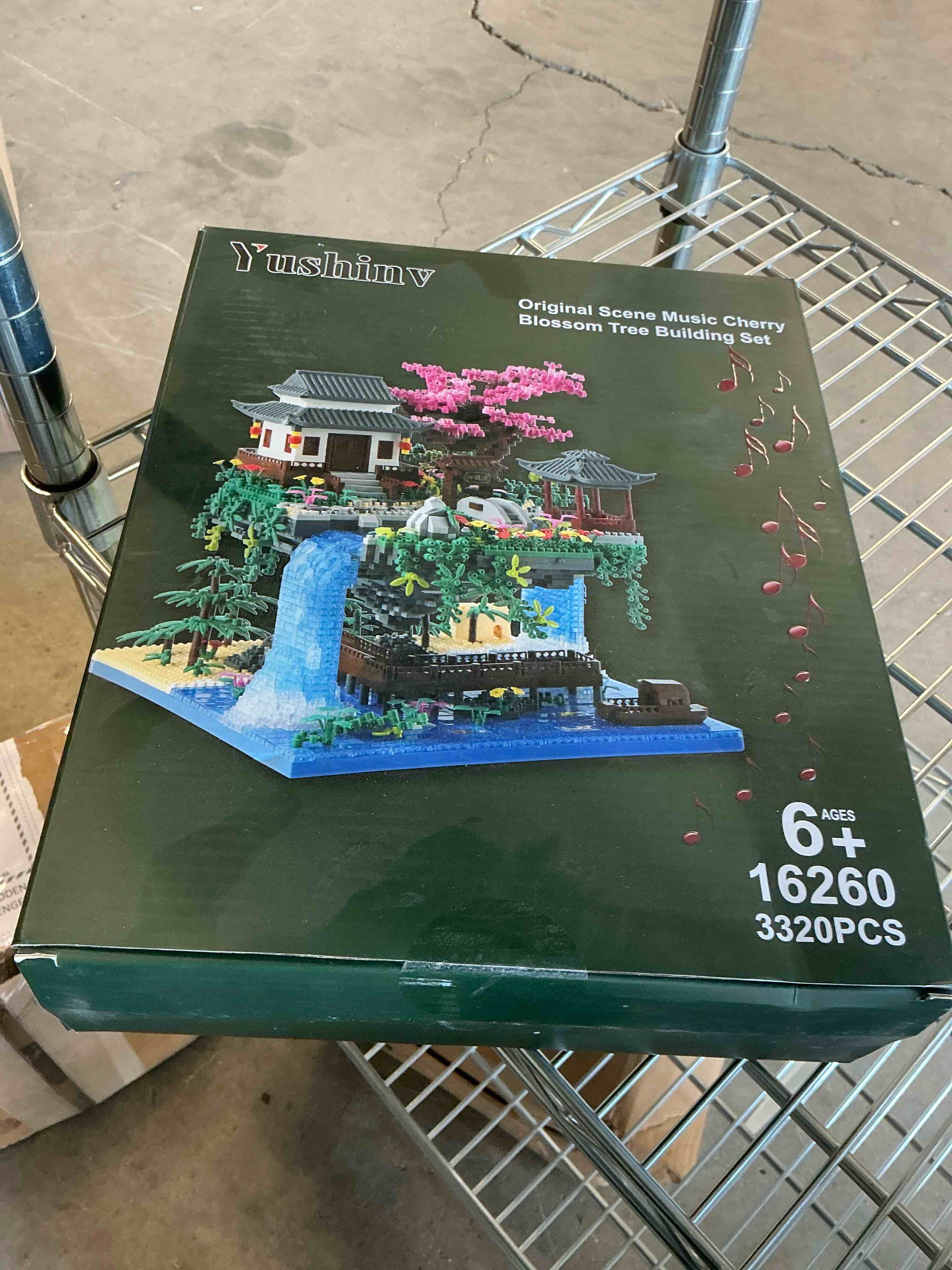 Condition photo showing Good Condition for Cherry Blossom Tree Building Set with Gift Box, Original Music Cherry Blossom Tree House(Type :Symphony), Japanese Sakura Tree House Lights Building Kit3320 Pcs, Cherry Bonsai Building Set.