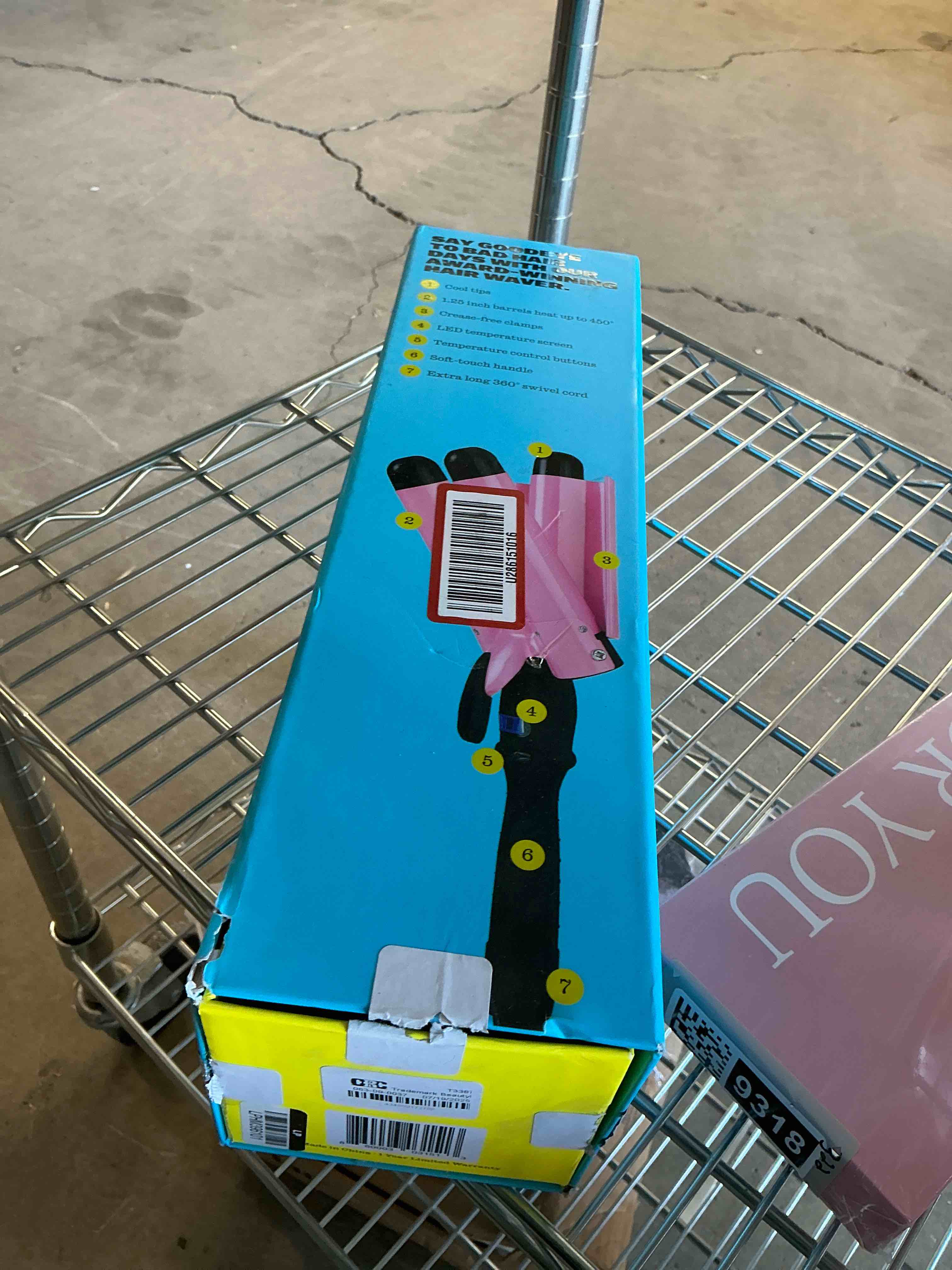 Condition photo showing Good Condition for Babe Waves Jumbo Hair Curling Wand | Triple Barrel Waving Iron | Trademark Beauty Dual Voltage Hair Waver with 32mm Barrels