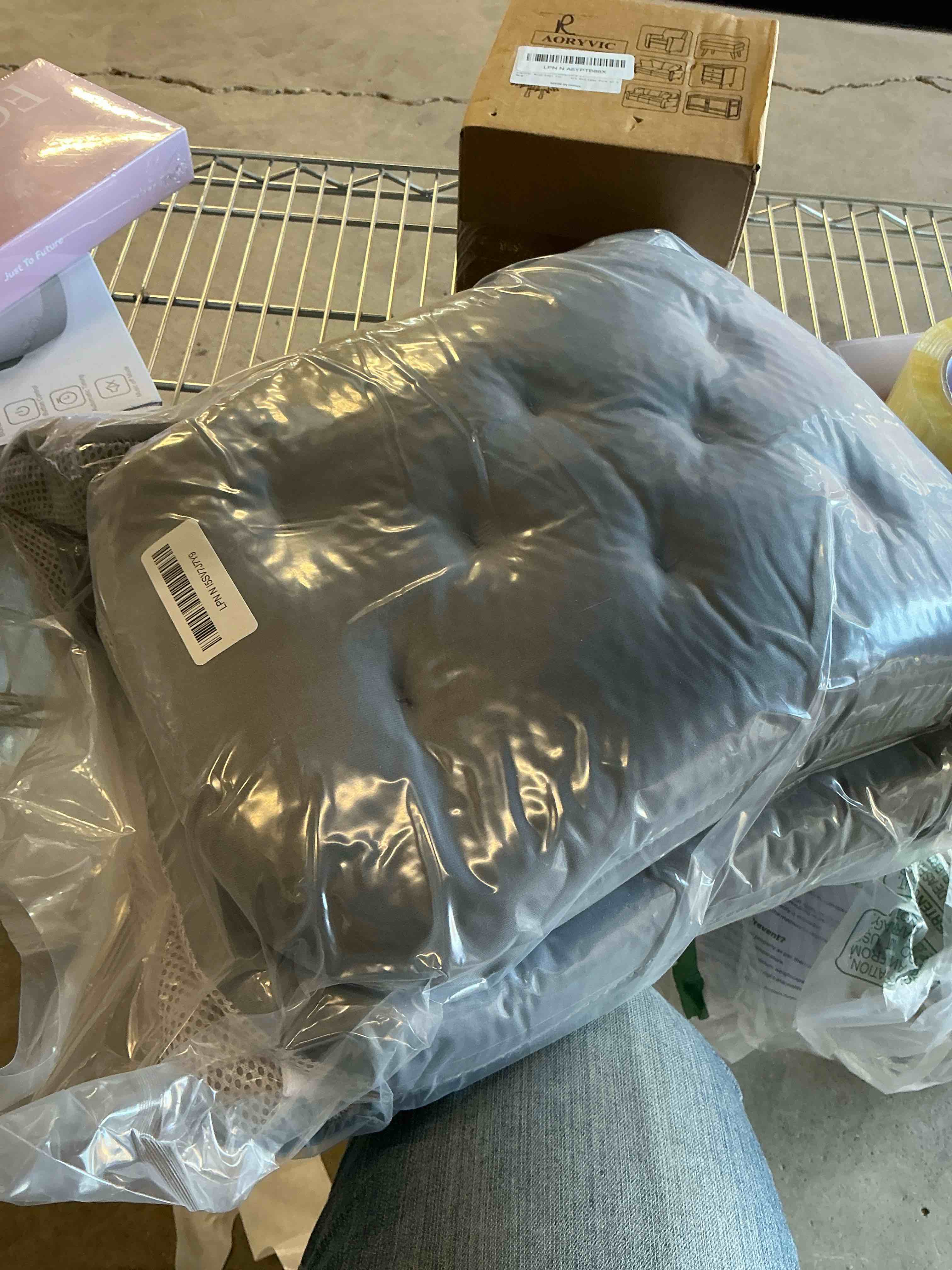 Condition photo showing New/Like New for Bath Cushion, Full Body Bathtub Pillow with 160 Suction Cups, Bath Mat for Head and Neck Support, with Laundry Bag (Dark Gray, 51" x 16")