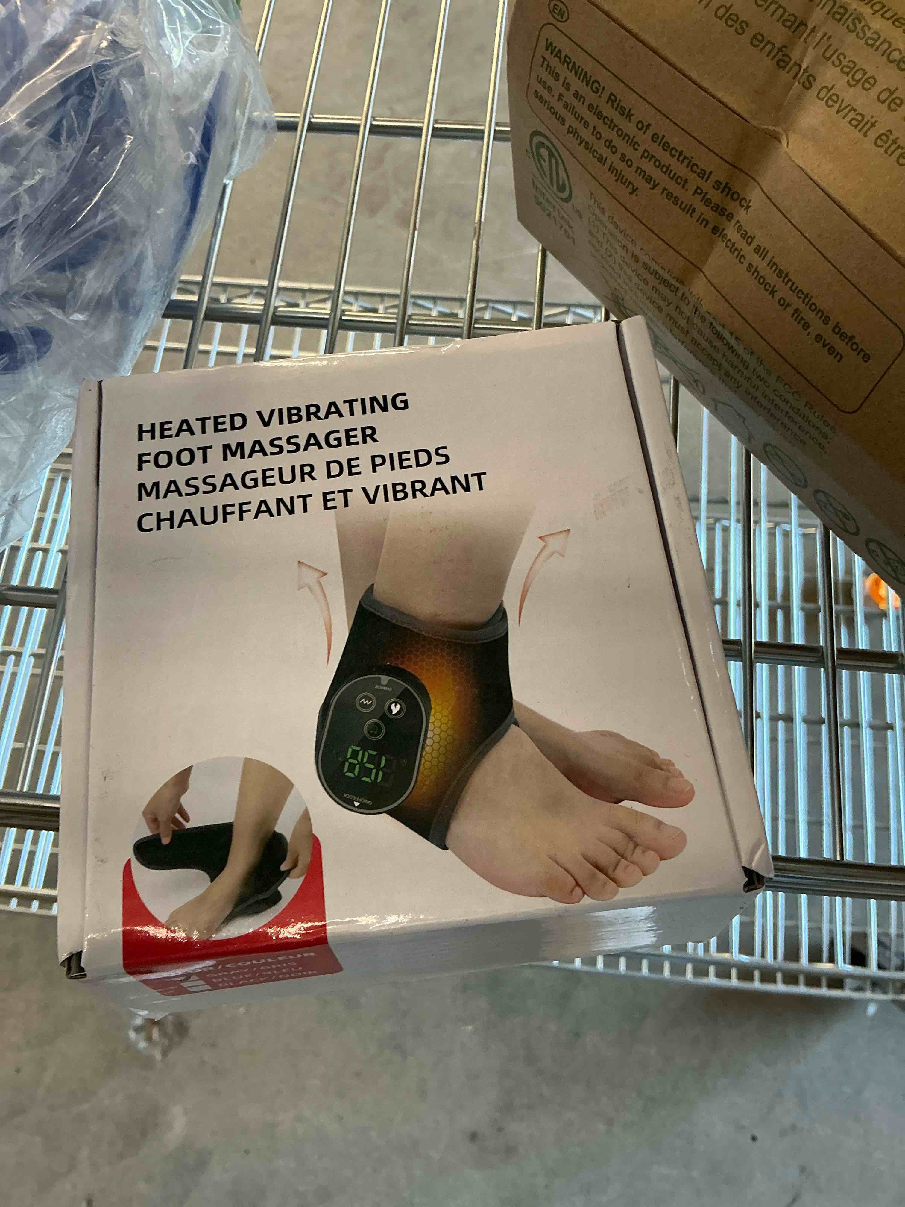 Condition photo showing Good Condition for Foot Massager for Pain Relief, Foot Renew Ankle Massager, Ankle Heating Pad Heated Brace Wrap with 4 Heat Levels and 3 Vibration Modes for Women Men (Grey)