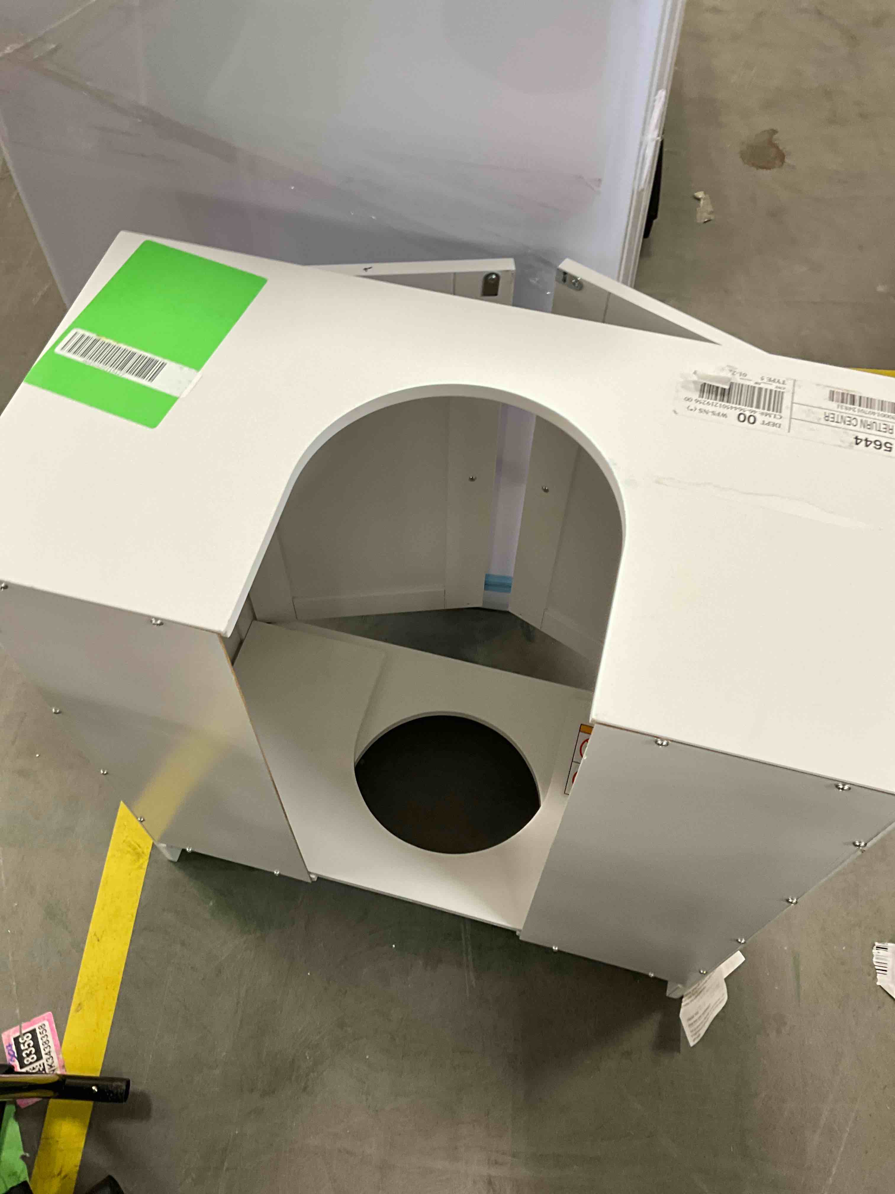 Condition photo showing Good Condition for Ktaxon Bathroom Vanity Under Sink Pedestal with 2 Doors  Basin Cabinet with Adjustable Shelf  White