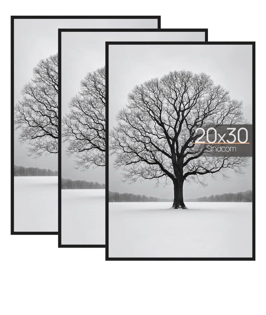 sindcom 20x30 picture frames  gallery wall poster frames set of 3  black