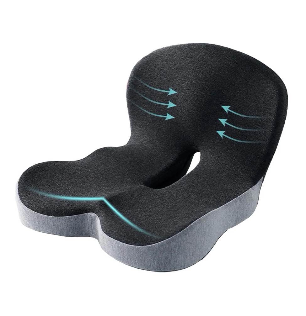 seat cushion memory foam seat cushion for truck driver office chair cushion home chair cushion car seat cushion non slip pad sitting ergonomic cushions