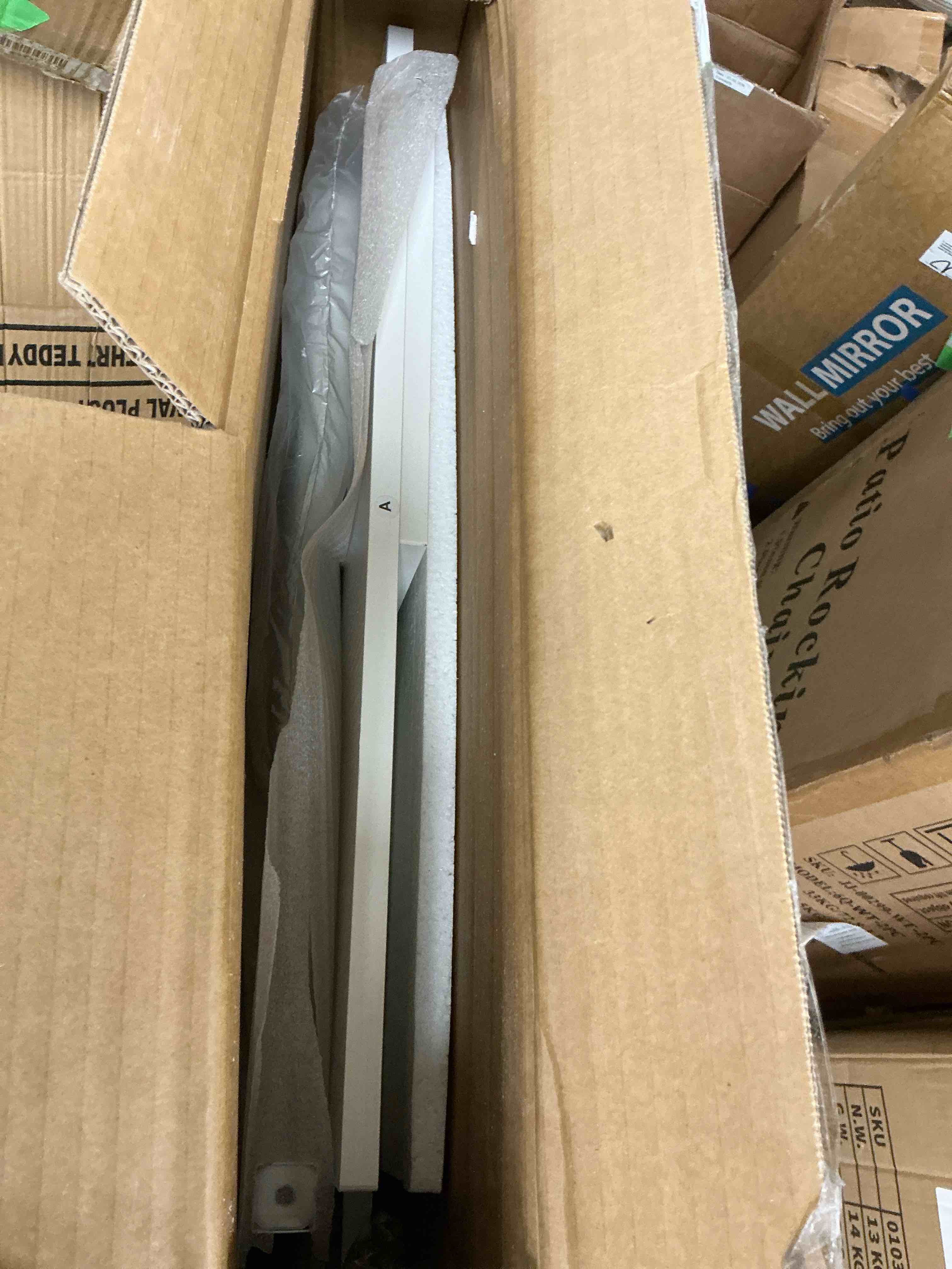 Condition photo showing Good Condition for Casacomoda L Shaped Computer Desk with Power Outlet Shelves, 48 Inch Big Reversible Corner Desk for Small Space Home Office, L-Shaped Desk PC Desks, White