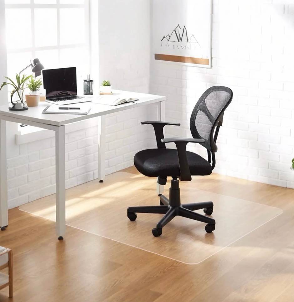 pvc clear office chair mat for hardwood floor,36"x48"clear mat for desk chair/table.as table pad&table cover