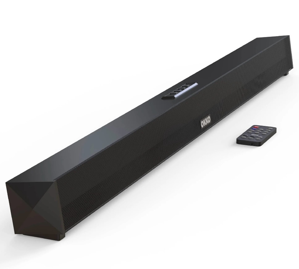 Okko ClearWave Soundbar  37-inch Mountable Bluetooth Sound Bar Speaker with Remote Control