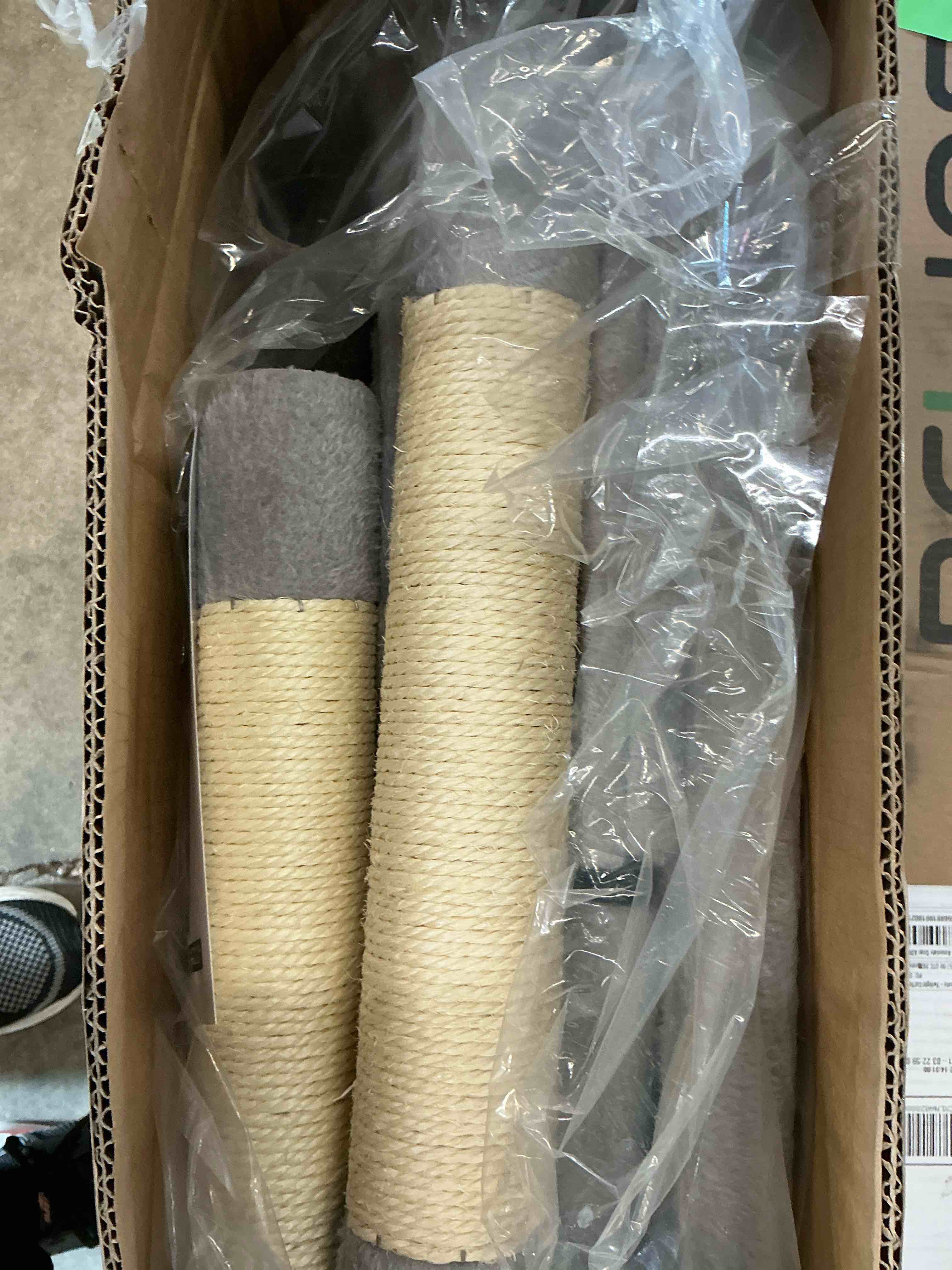 Condition photo showing New/Like New for Pawz Road Cat Tree for Large Cats 56"Tall Cat Tower Condo with Scratching Post for Indoor Cats,Gray