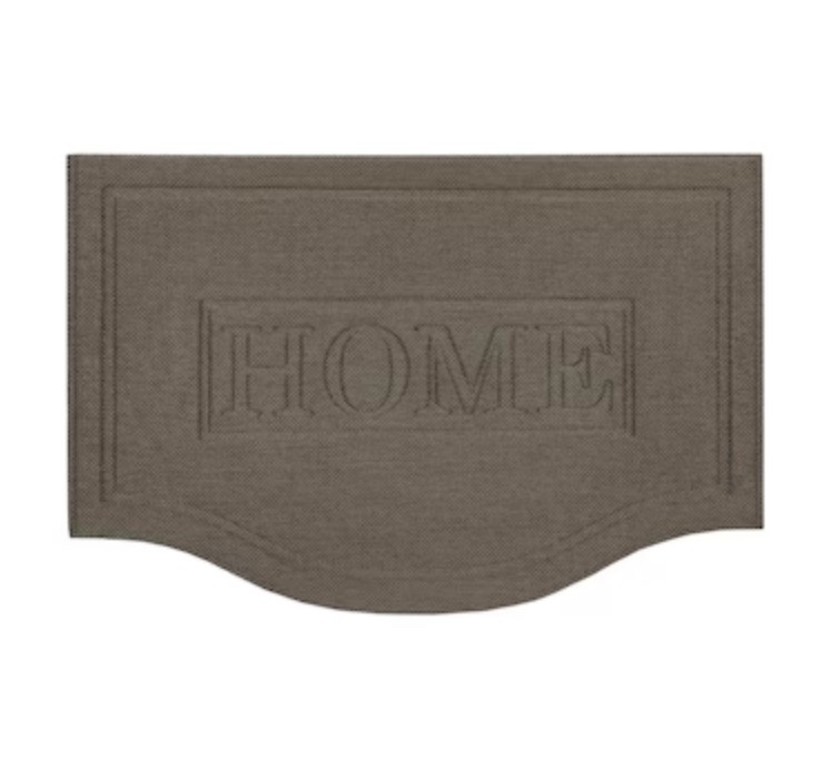 allen + roth 24-in x 36-in Gray Non-Slip Grip Indoor or outdoor Door Mat