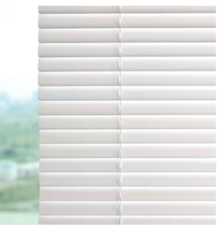  project source light filtering 1-in slat width 34-in x 64-in cordless white vinyl light filtering mini-blinds item #889868 | model #42833