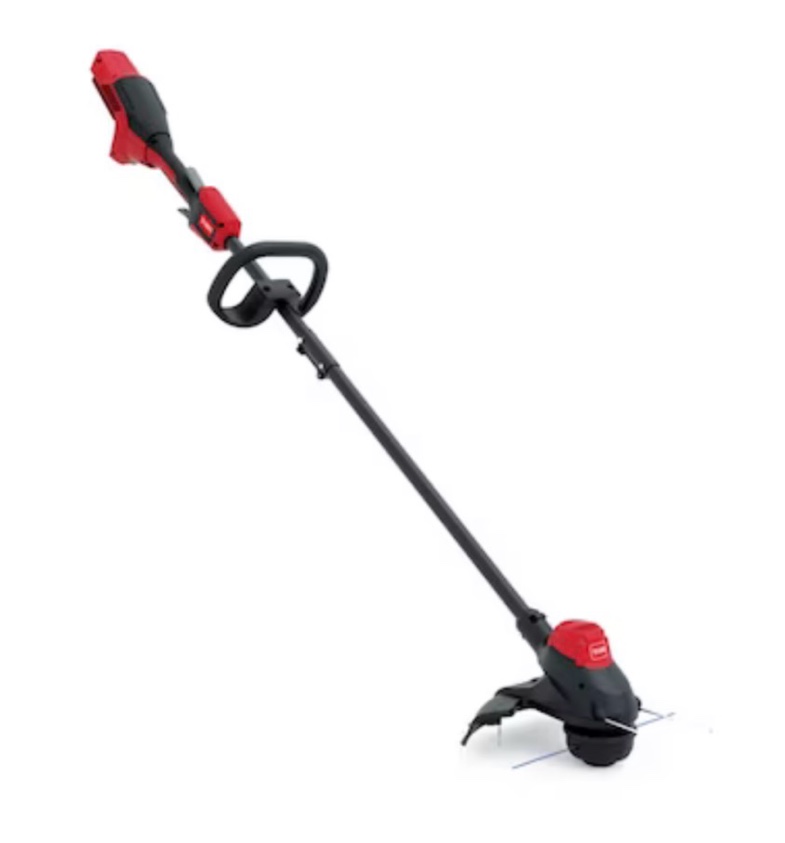 toro flex-force 60-volt max cordless battery string trimmer (battery included) (charger included)
