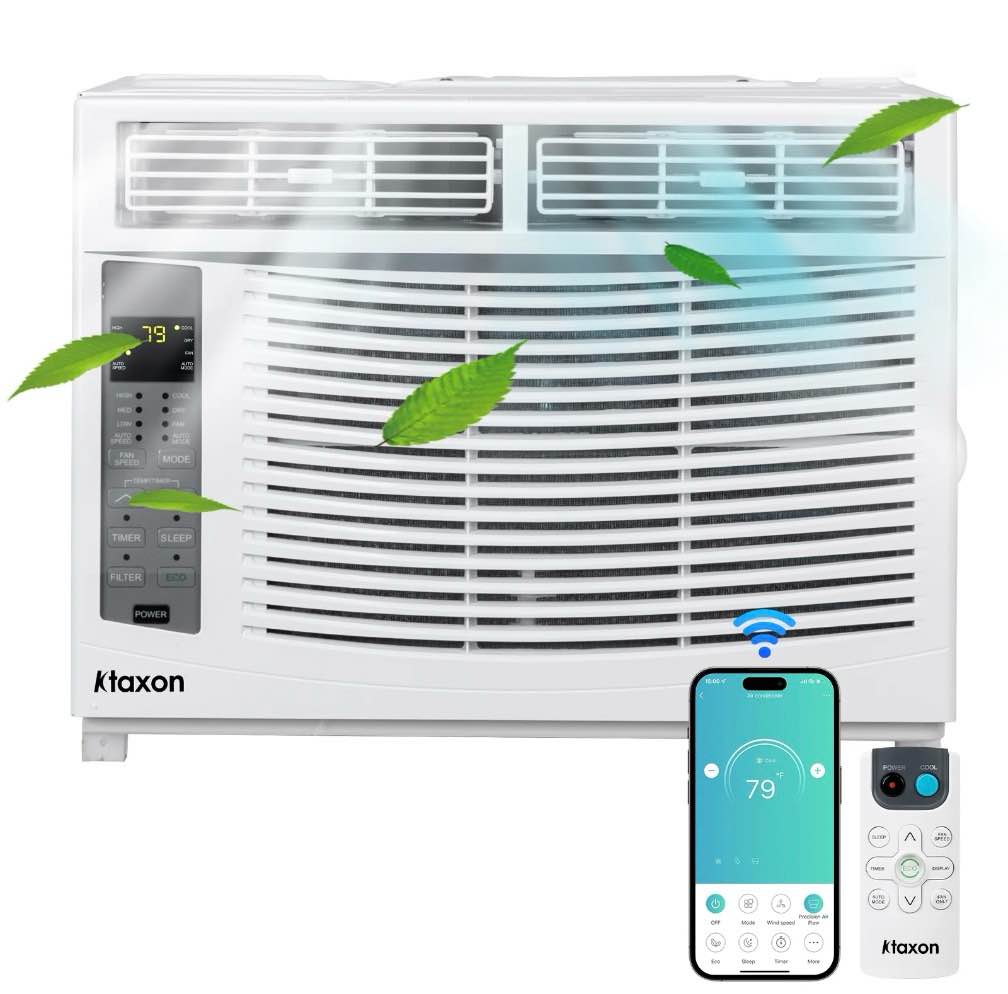 Ktaxon WiFi Wnabled 6000BTU Window Air Conditioner With Remote, White