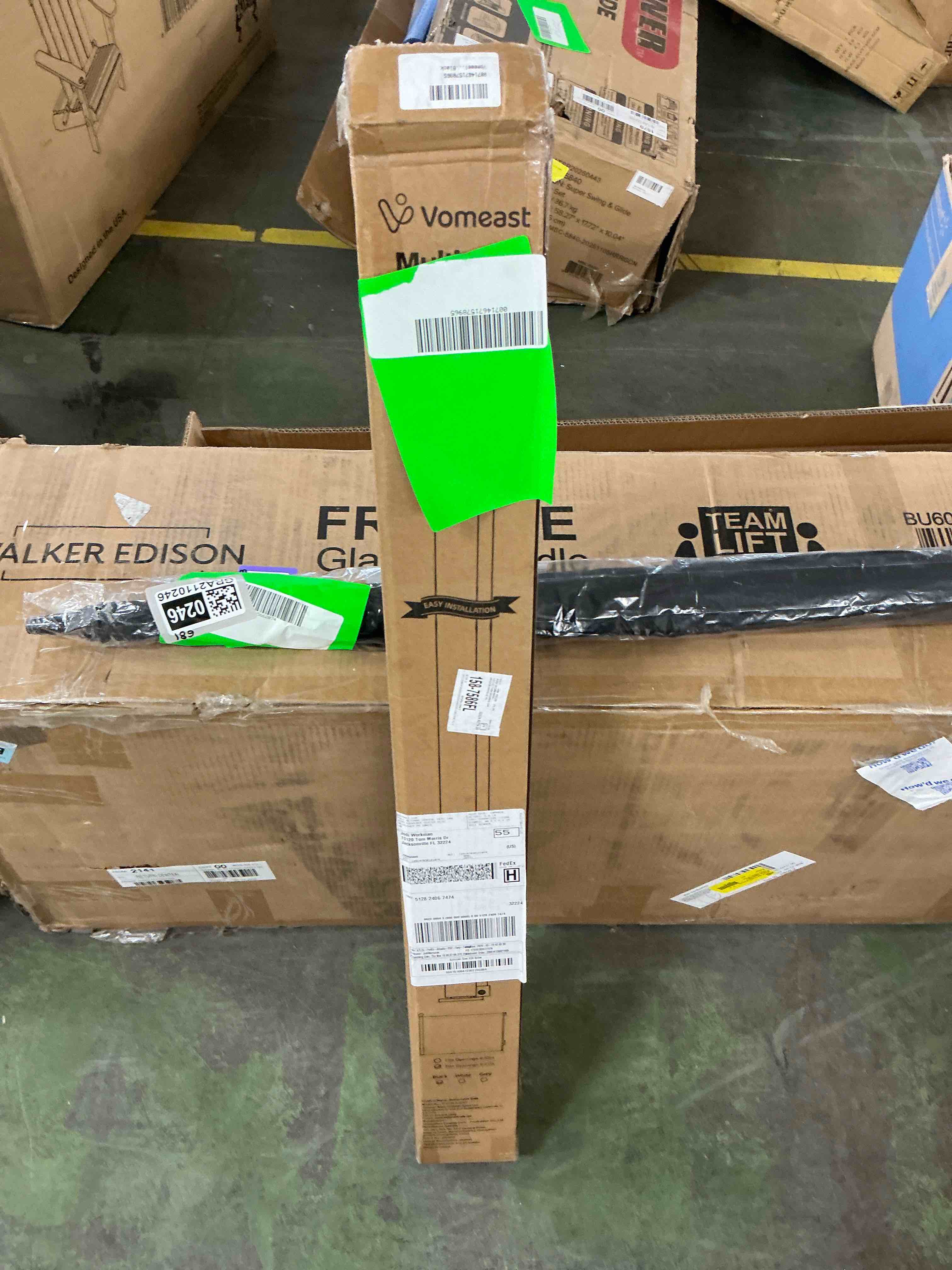 Condition photo showing New/Like New for vomeast retractable gates,extends up to 71in wide baby safety gates dog gate for doorways stairs hallways(black)