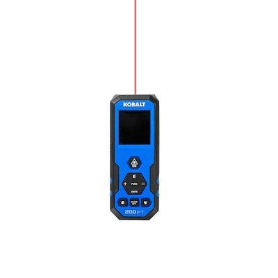kobalt 200-ft indoor red laser distance measurer with backlit display