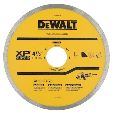 DEWALT XP 4-1/2-in Dry Continuous Rim Diamond Saw Blade