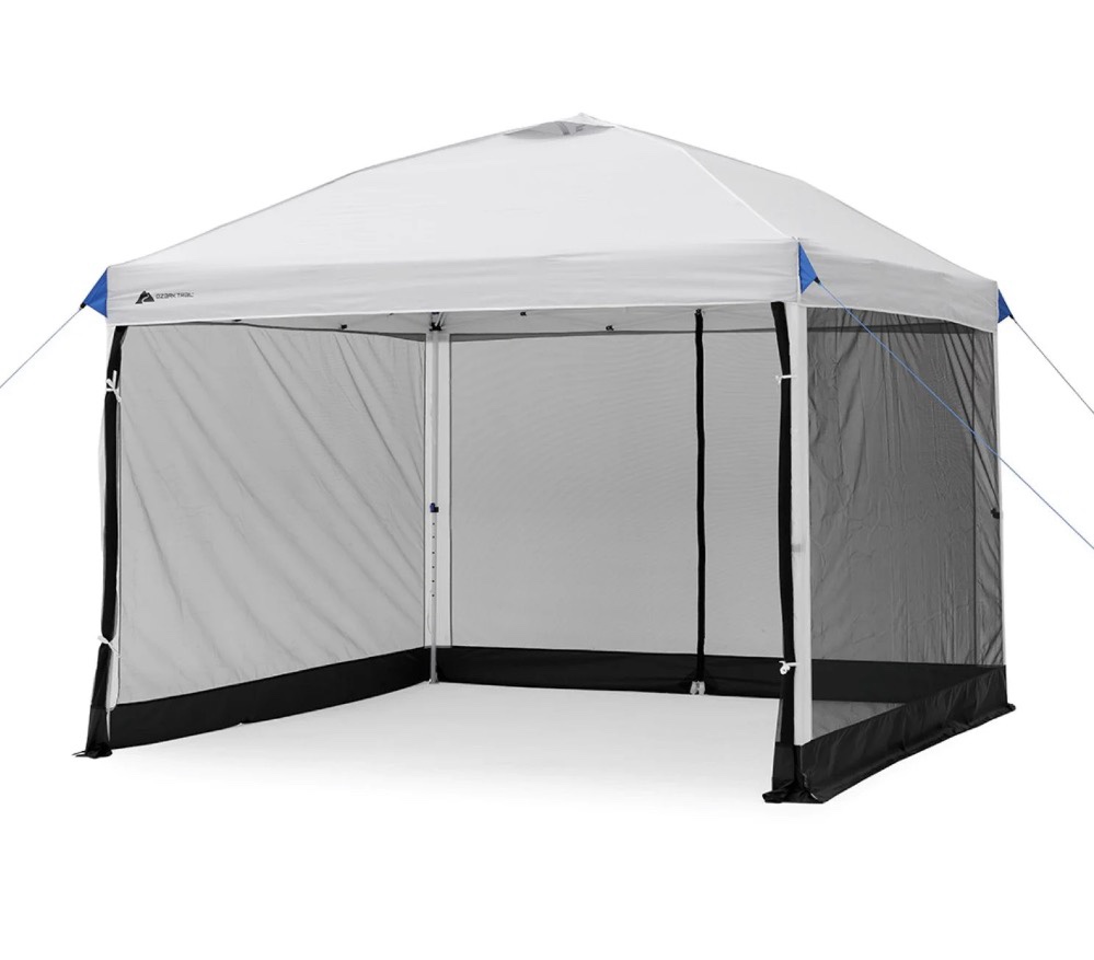 Ozark Trail Canopy Mesh Curtain Accessory with Zippered Walls for 10' x 10' ( only curtain) 