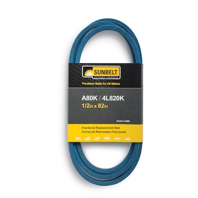 sunbelt 1/2-in x 82-in deck/drive belt, multiple, replaces oem part number a80k, 4l820k