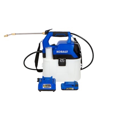 kobalt 2.11-gallon 24-volt battery operated plastic handheld sprayer-see details