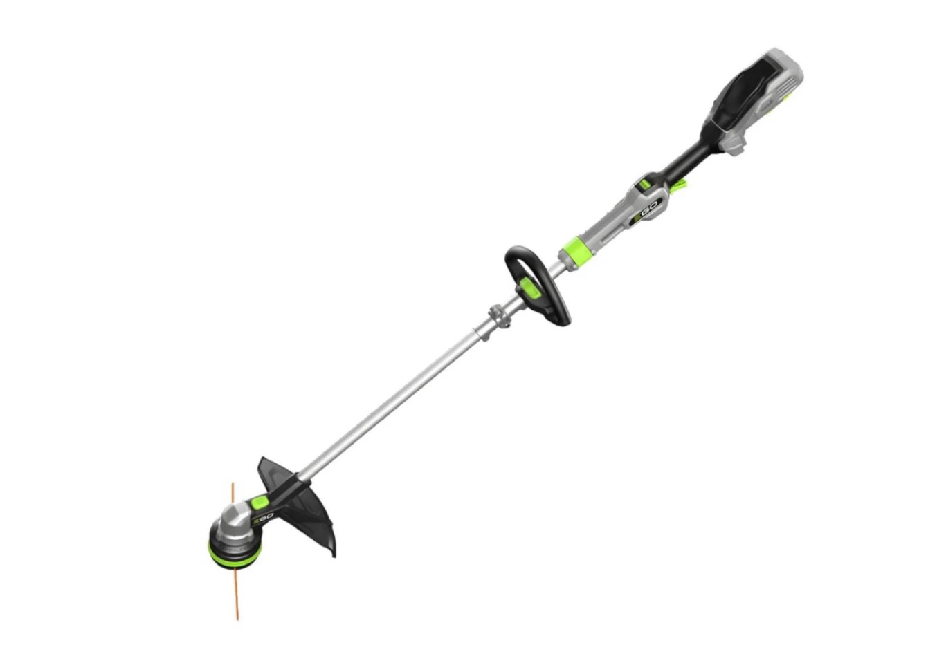 ego power+ st1511t 15-inch weed eater 56-volt lithium-ion cordless powerload string trimmer kit with telescopic alu foldable shaft weed wacker - 2.5ah