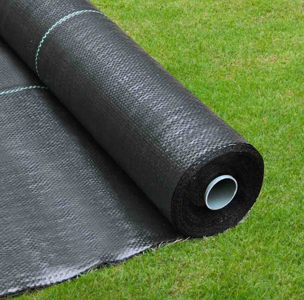 3ftx300ft weed barrier landscape fabric, heavy duty woven geotextile fabric, weed cloth for garden
