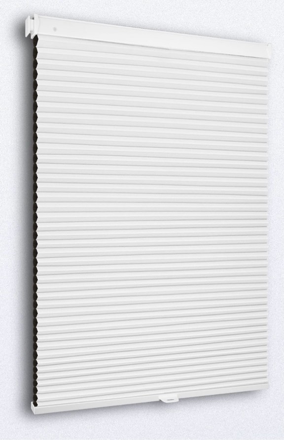 Grandekor Cordless Cellular Shades, No Tools No Drill Blackout Honeycomb Shade, white 34" x 64"