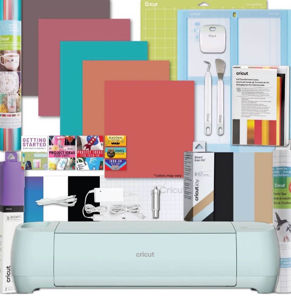 Cricut Explore 3 Craft Cutting Machine with Ultimate Sampler Bundle, Vinyl & Iron-On