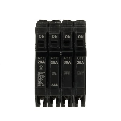ABB 20-amp/30-amp/20-amp 4 -Pole Quad Circuit Breaker