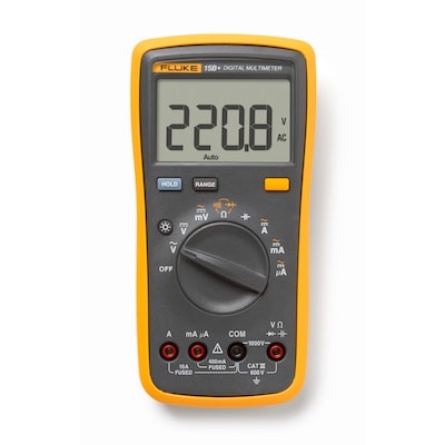 Fluke 15B+ Digital Display Multimeter 10 Amp 1000 -Volt