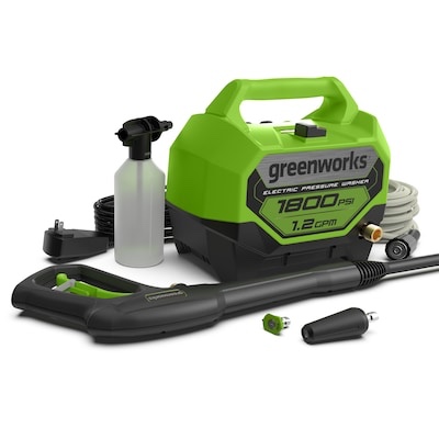 greenworks 1800-psi 1.2-gpm cold water electric pressure washer