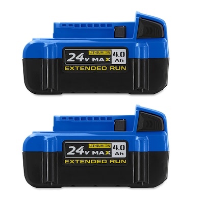 kobalt 24 -volt 2 -pack lithium-ion ( 4 ah 4 ah battery )