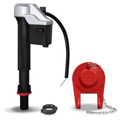 korky quietfill platinum fill valve & 2 in. flapper kit 818mp