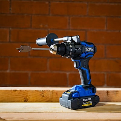kobalt xtr 24-volt 1/2-in keyless brushless cordless drill-tool and case only