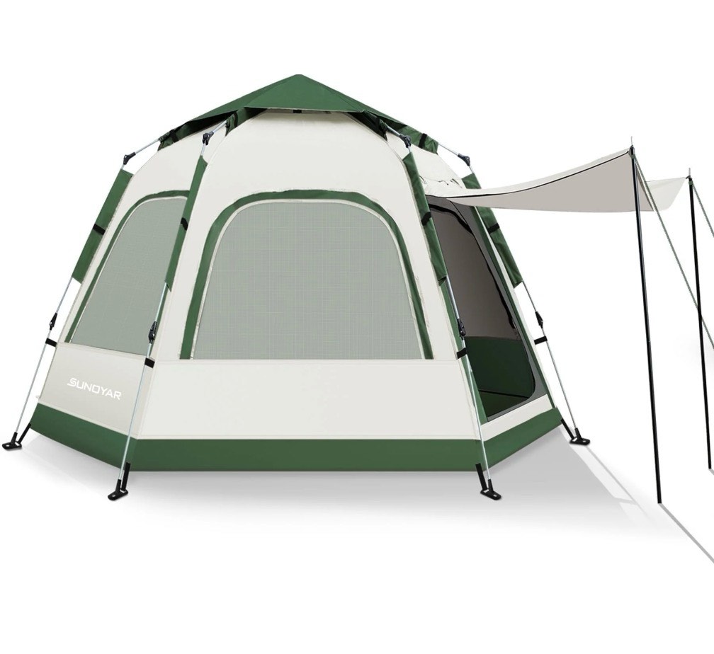 sunoyar 4-6 person tent for camping  camping tent with carry bag  instant tent for outdoor/hiking/traveling