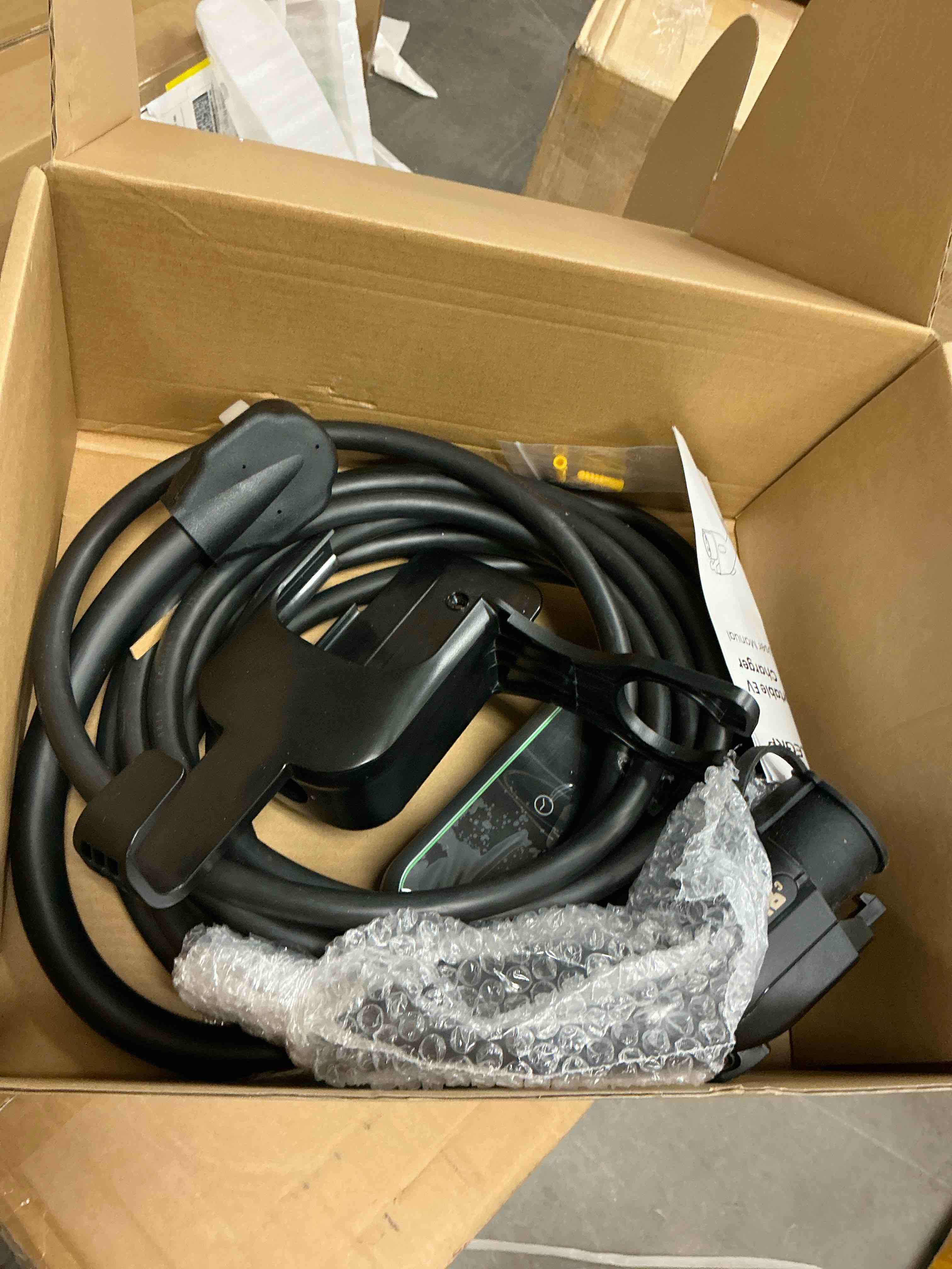 Condition photo showing Good Condition for elegrp portable level 2 ev charger (240v  32a) with 25ft cable and nema 14-50 for sae-j1772 electric vehicles current adjustable and reservation charging function