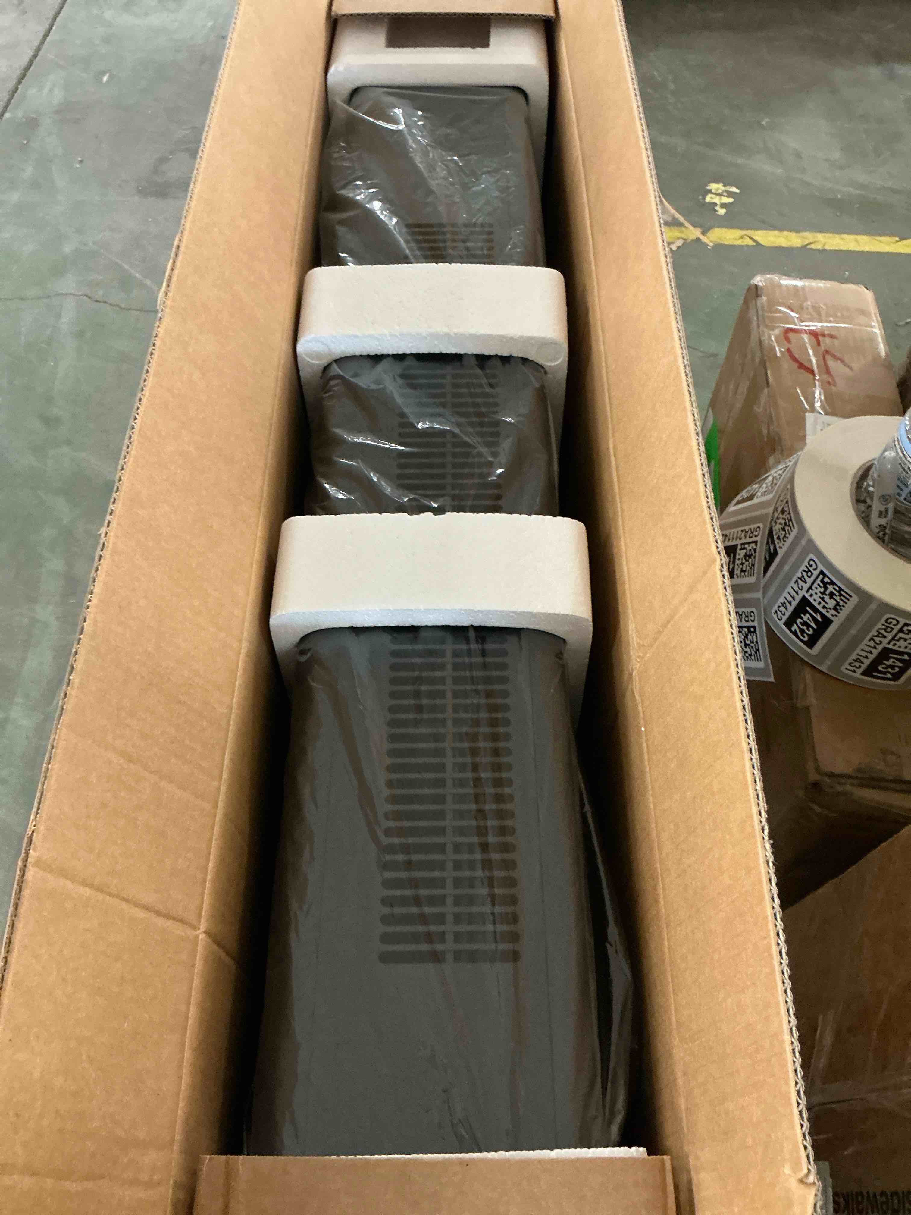 Condition photo showing New/Like New for dreo 42  tower fans for home  standing bladeless fan with remote  90° oscillating fan with led display  12h timer  6 speeds  4 modes  26 ft/s high velocity  ultra quiet bedroom fans
