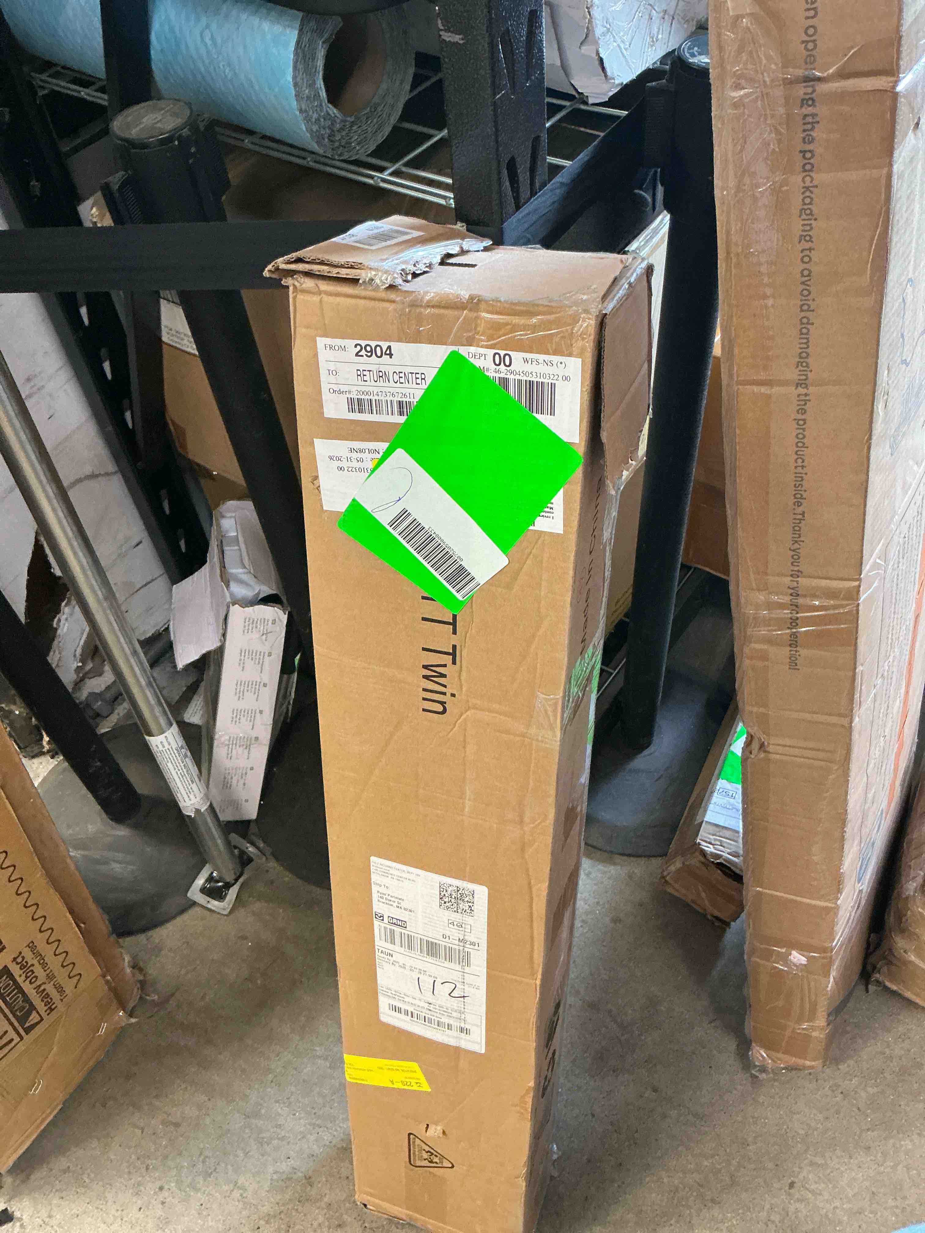 Condition photo showing New/Like New for roomdiary 7 inch twin box spring with fabric cover, heavy duty metal mattress foundation, noise free, easy assembly